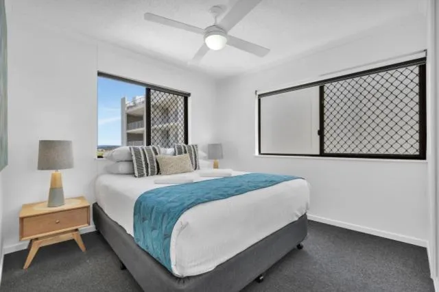 Bed in San Marino by the Sea Apartments