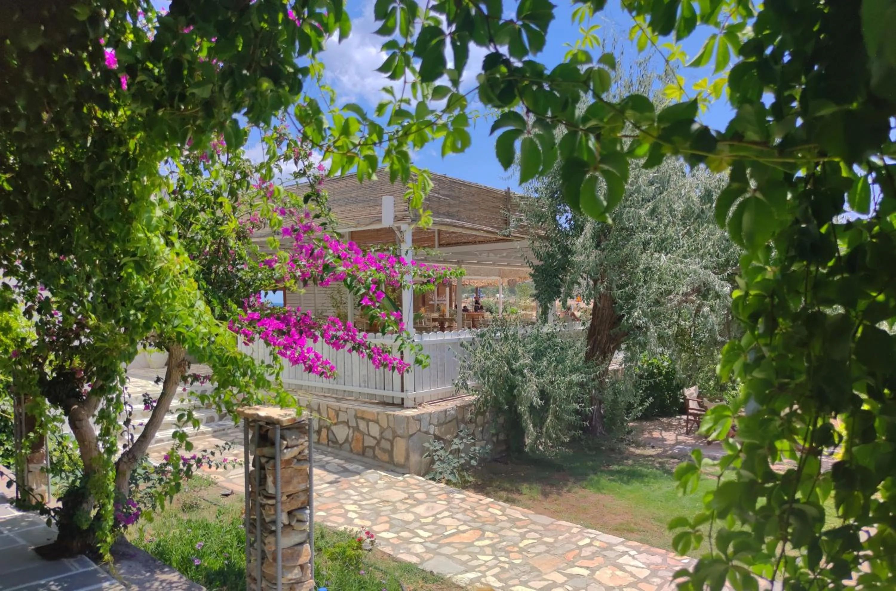 Garden view in Nissos Ios