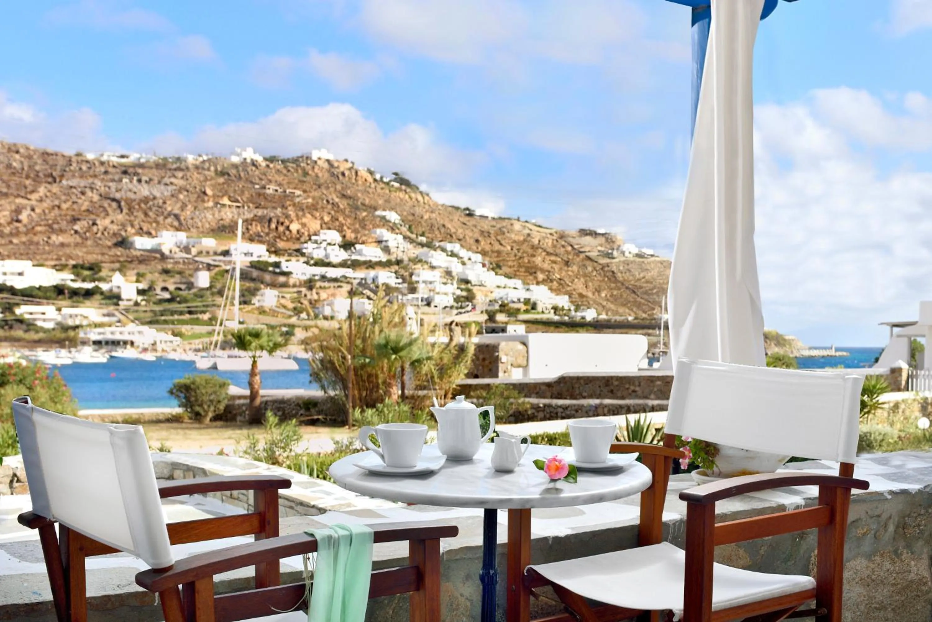 Balcony/Terrace in Erato Hotel Mykonos