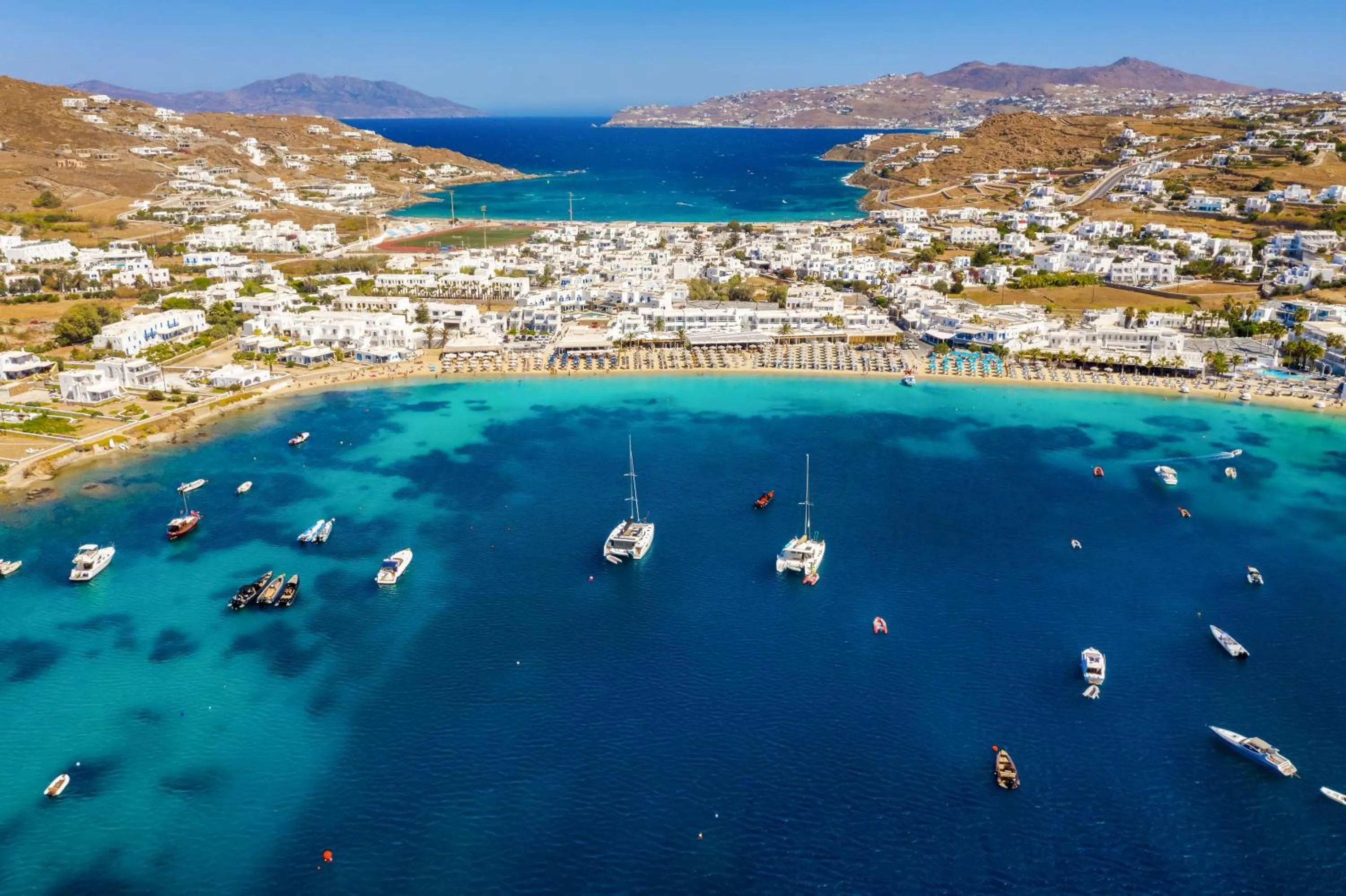 Bird's eye view in Erato Hotel Mykonos