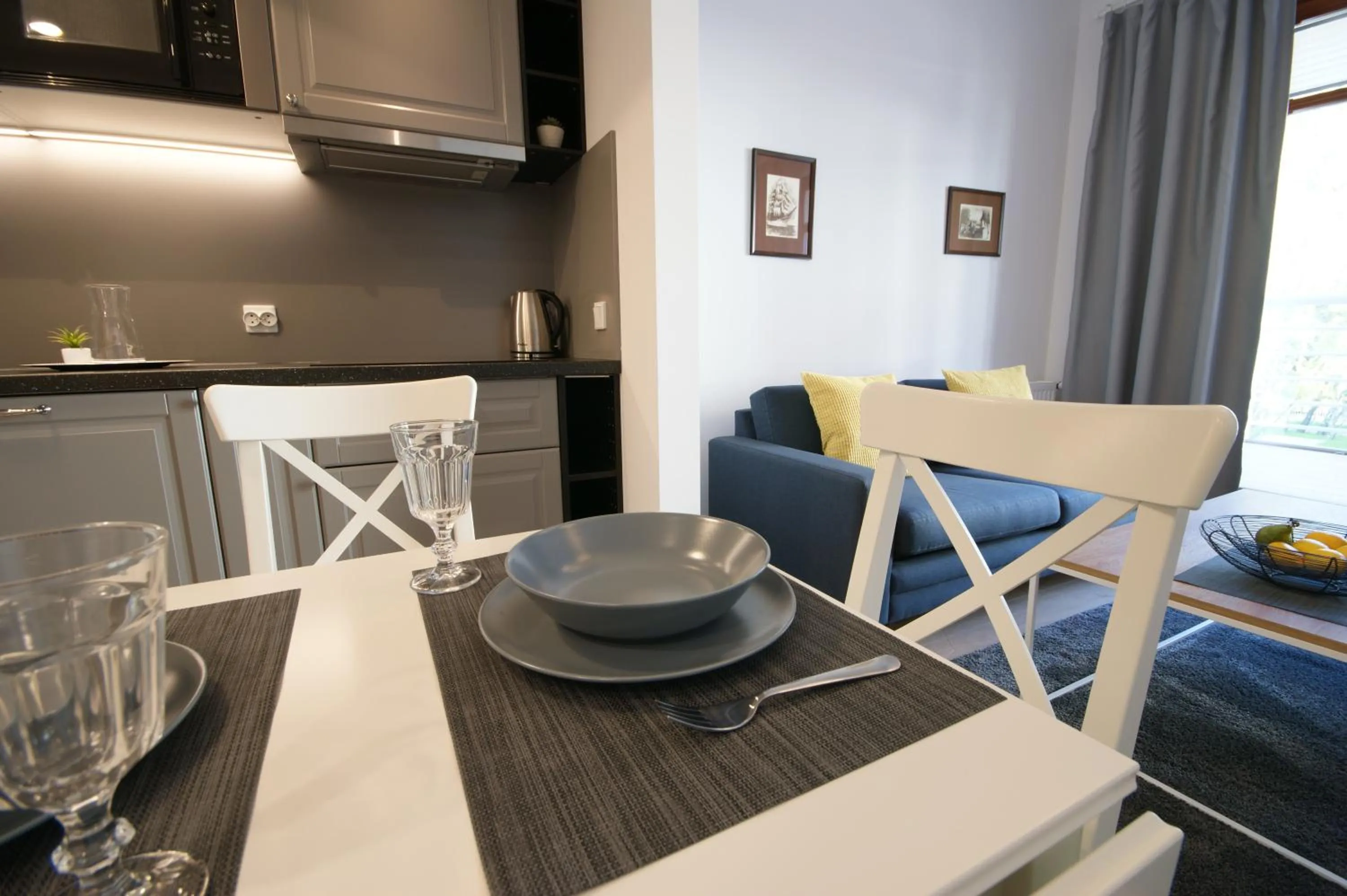 Kitchen or kitchenette in IRS ROYAL APARTMENTS Apartamenty IRS Neptun Park