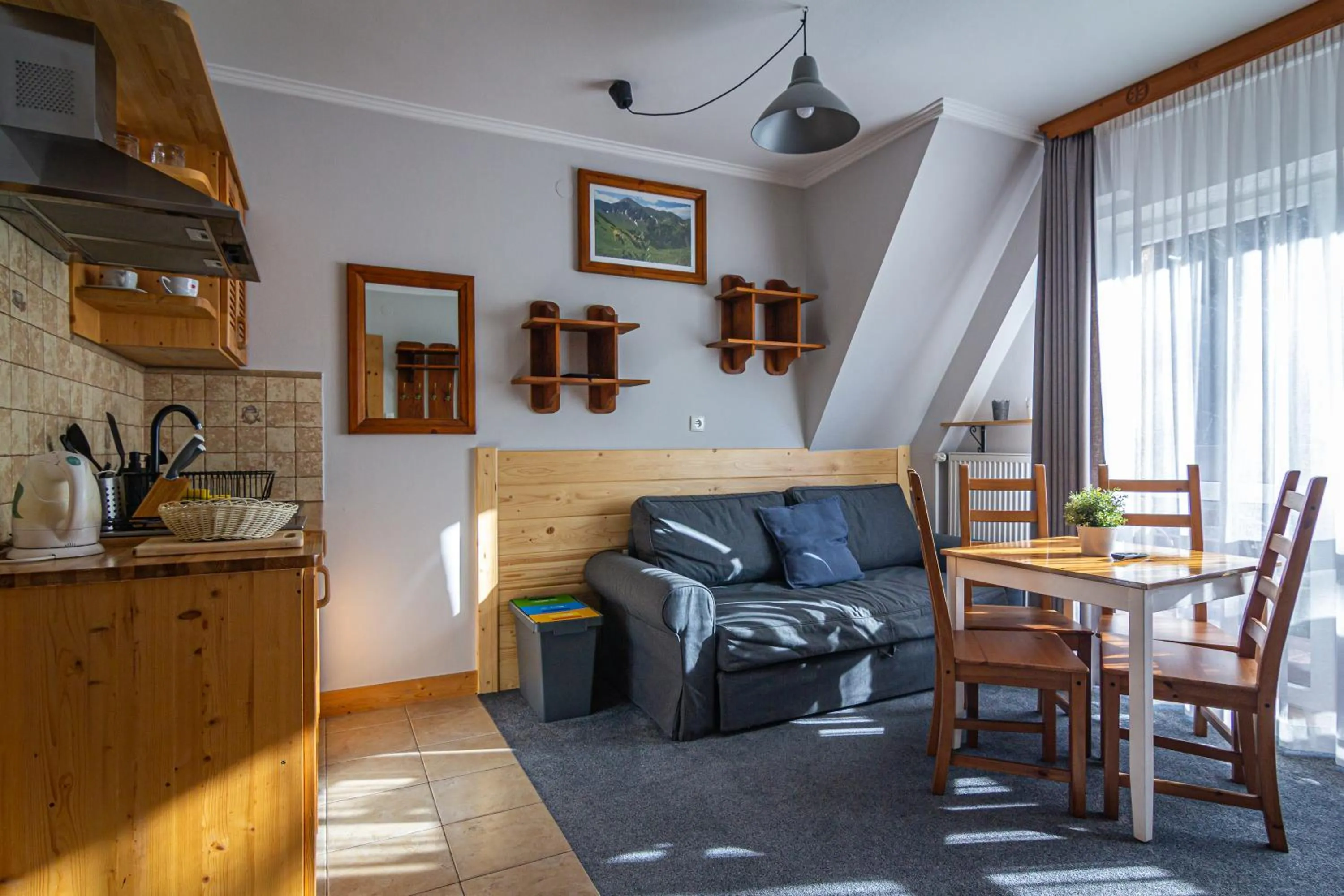 Kitchen or kitchenette in Aparthotel Pod Nosalem