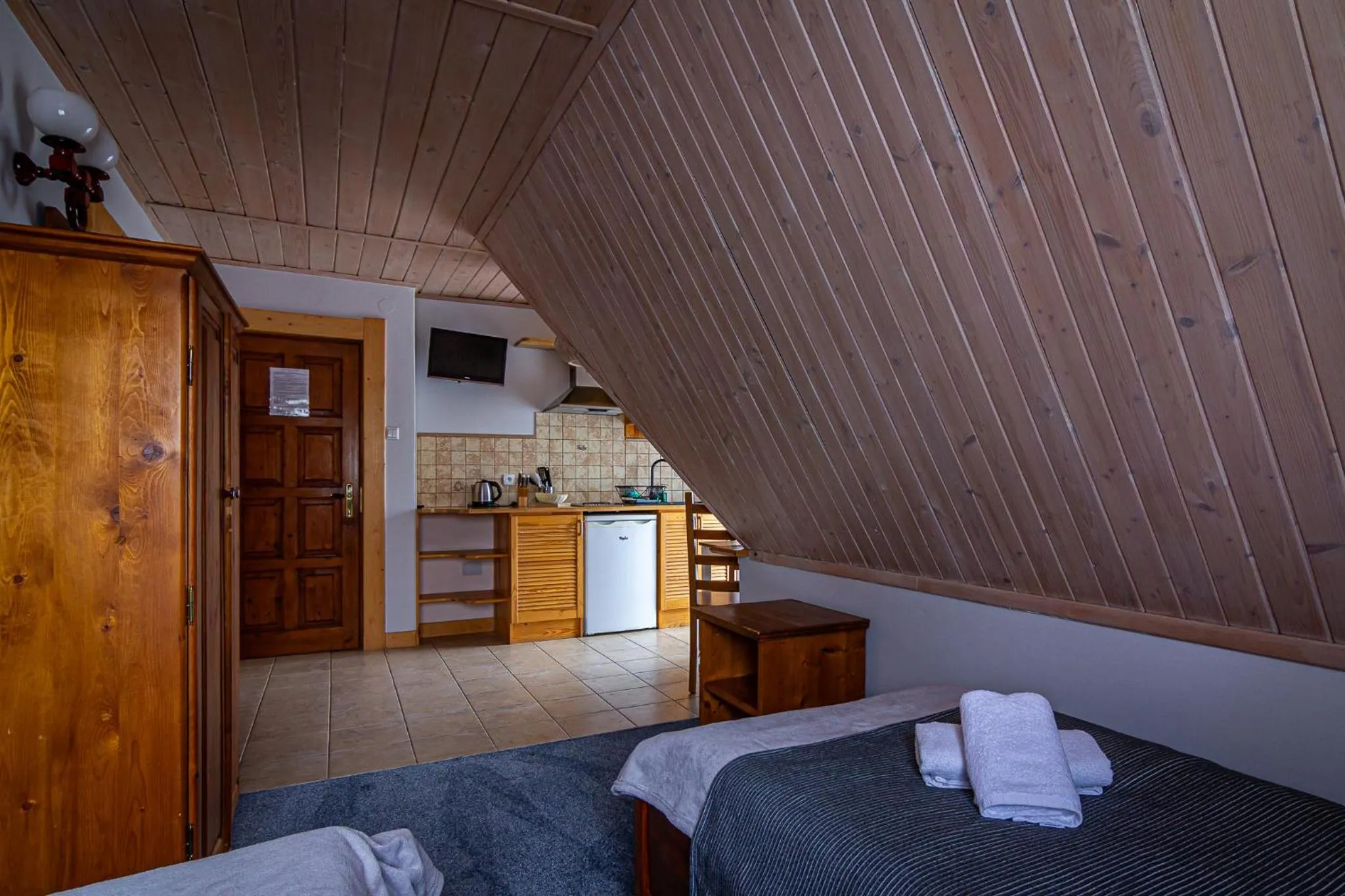 Balcony/Terrace, Bed in Aparthotel Pod Nosalem