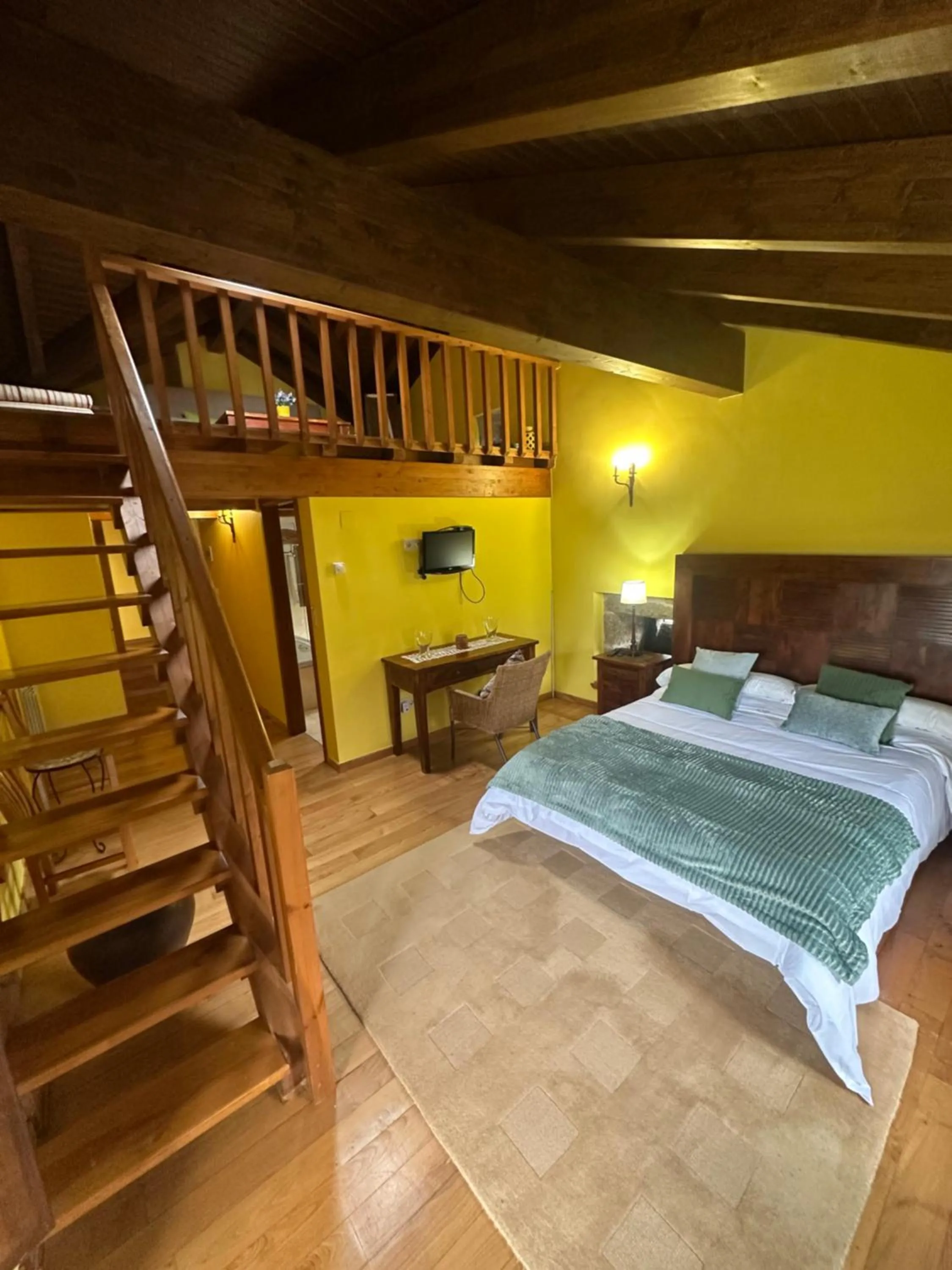 Bed in Casa Rural Anxeliña