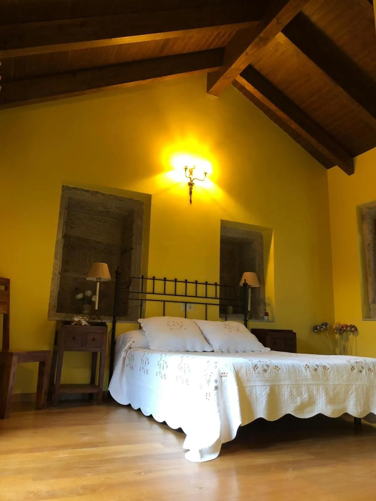 Bed in Casa Rural Anxeliña