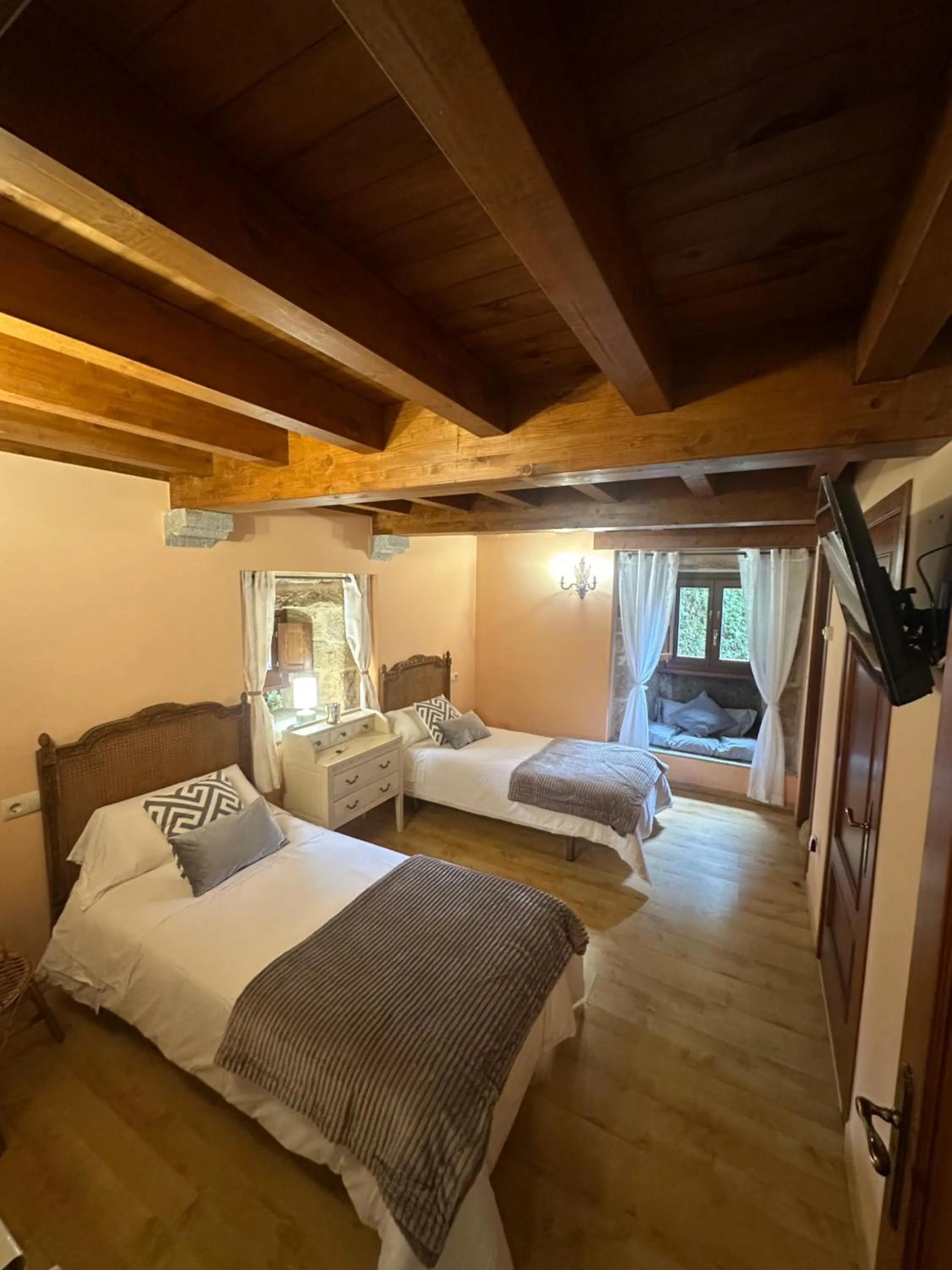 Bed in Casa Rural Anxeliña
