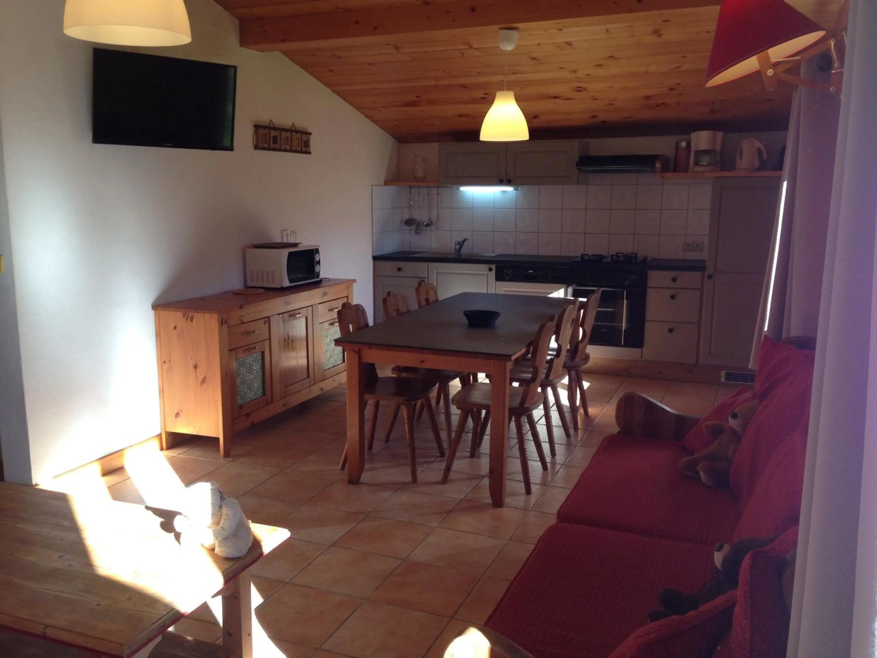 Kitchen or kitchenette in Résidence Chalet des Granges