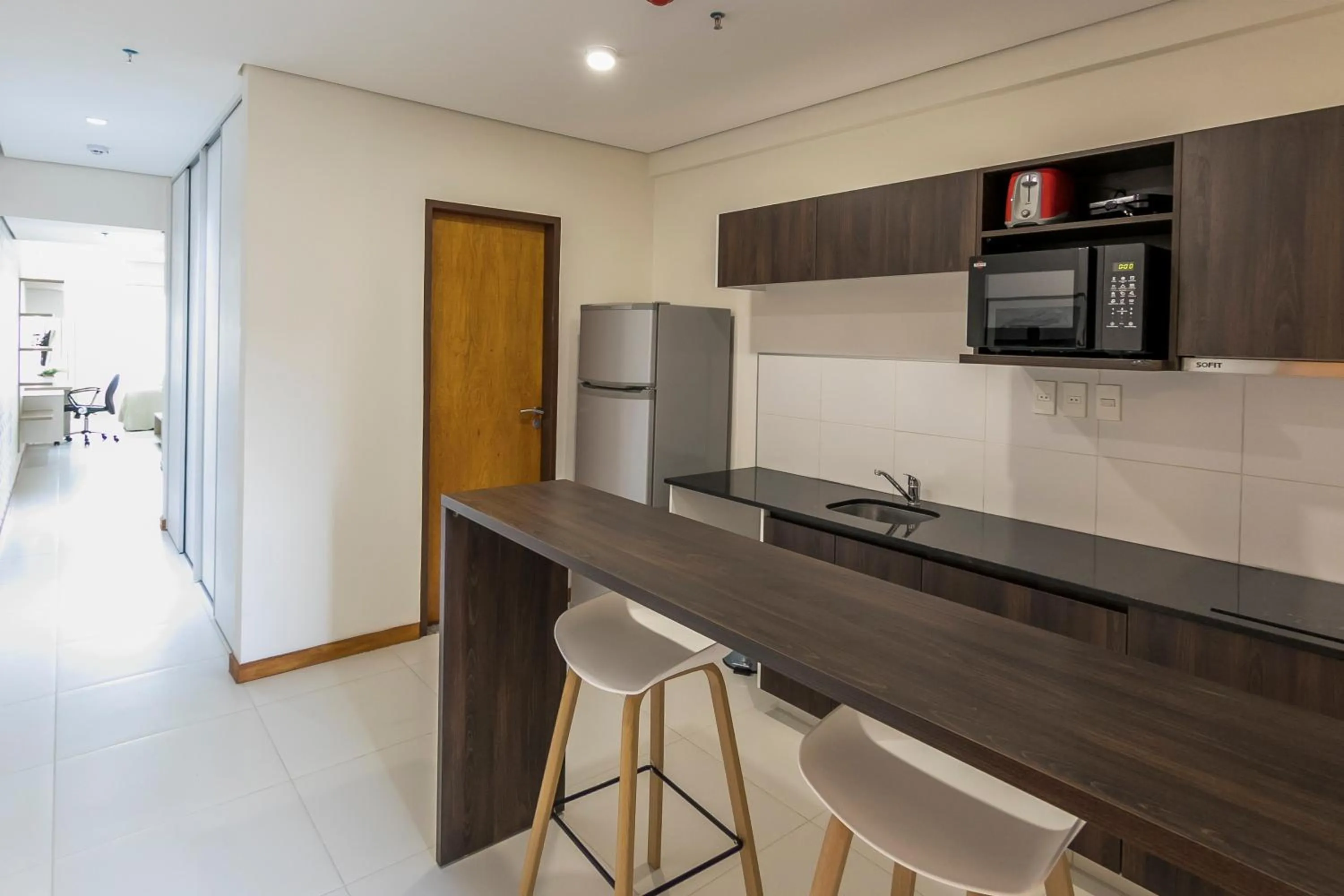 Kitchen or kitchenette in Asuncion Rent Suites Centro