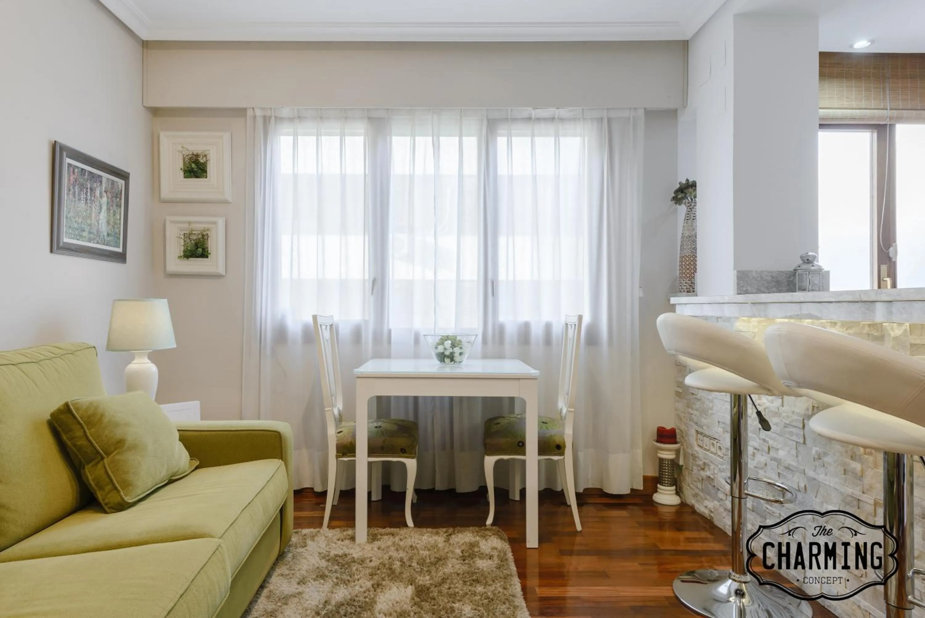 Living room in Argüelles - Apartamento acogedor para 4, AC
