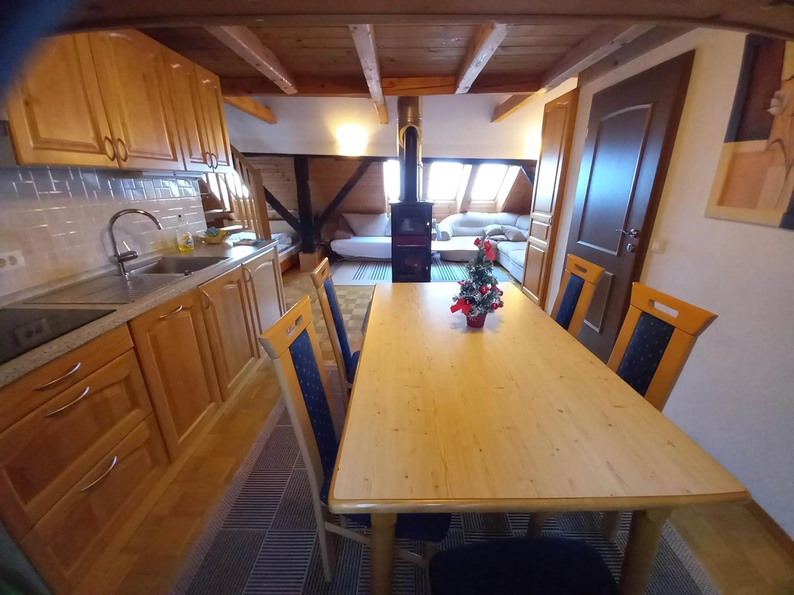 kitchen in Apartments Tubej