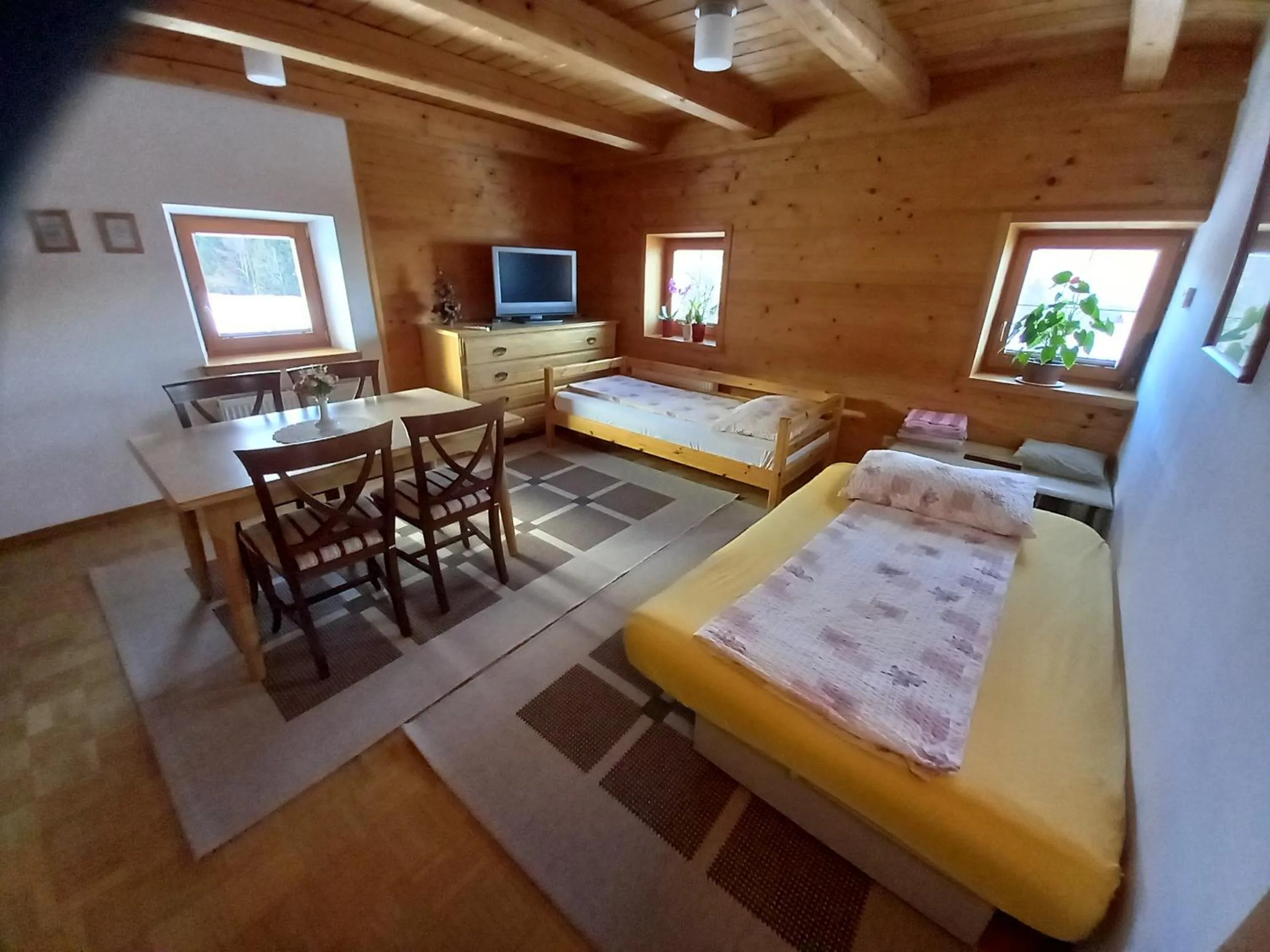 Living room, Bed in Apartments Tubej