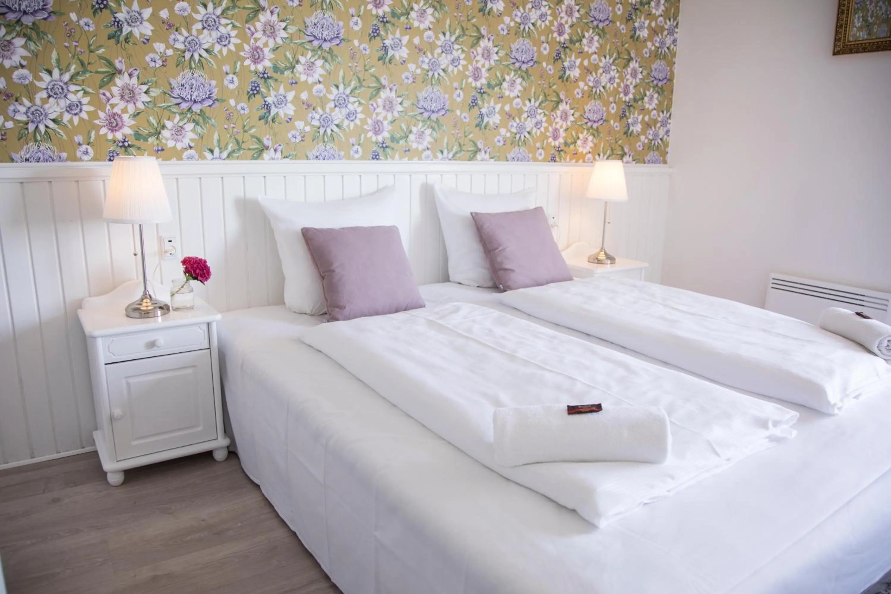 Bed in Sandkaas Badehotel