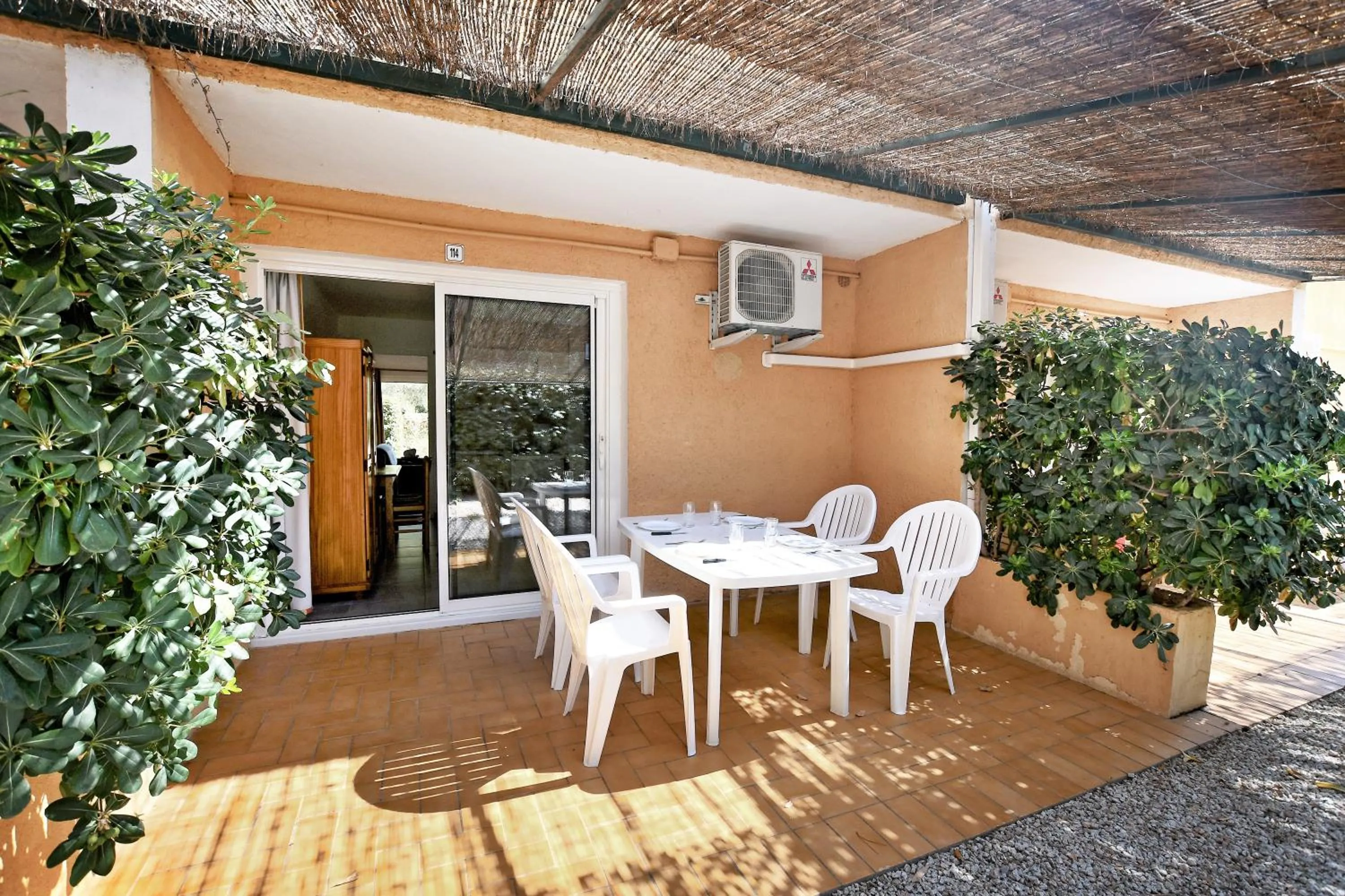 Patio in Résidence Les Castors