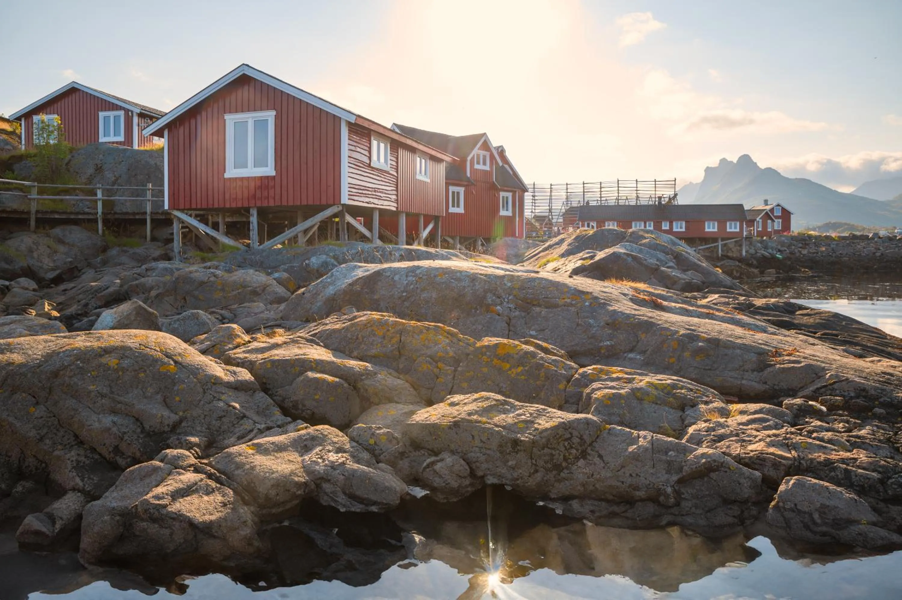 Natural landscape in Svinøya Rorbuer