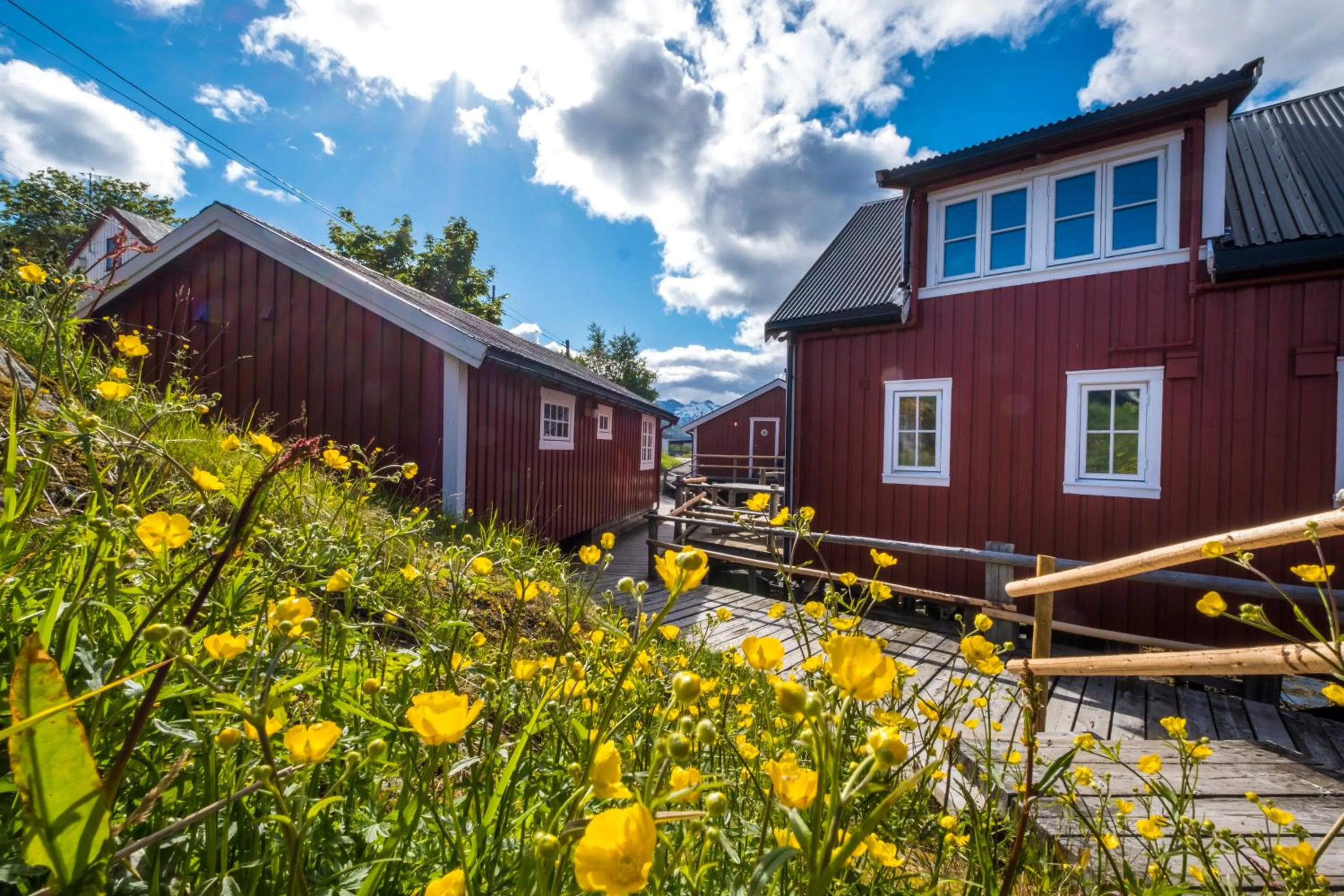 Facade/entrance in Svinøya Rorbuer