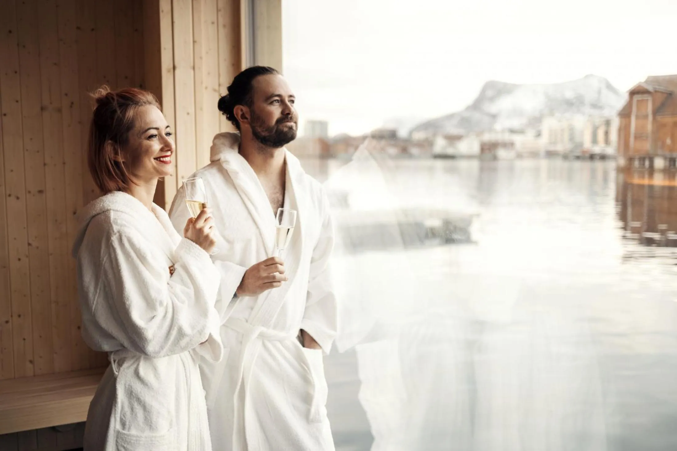 Spa and wellness centre/facilities in Svinøya Rorbuer