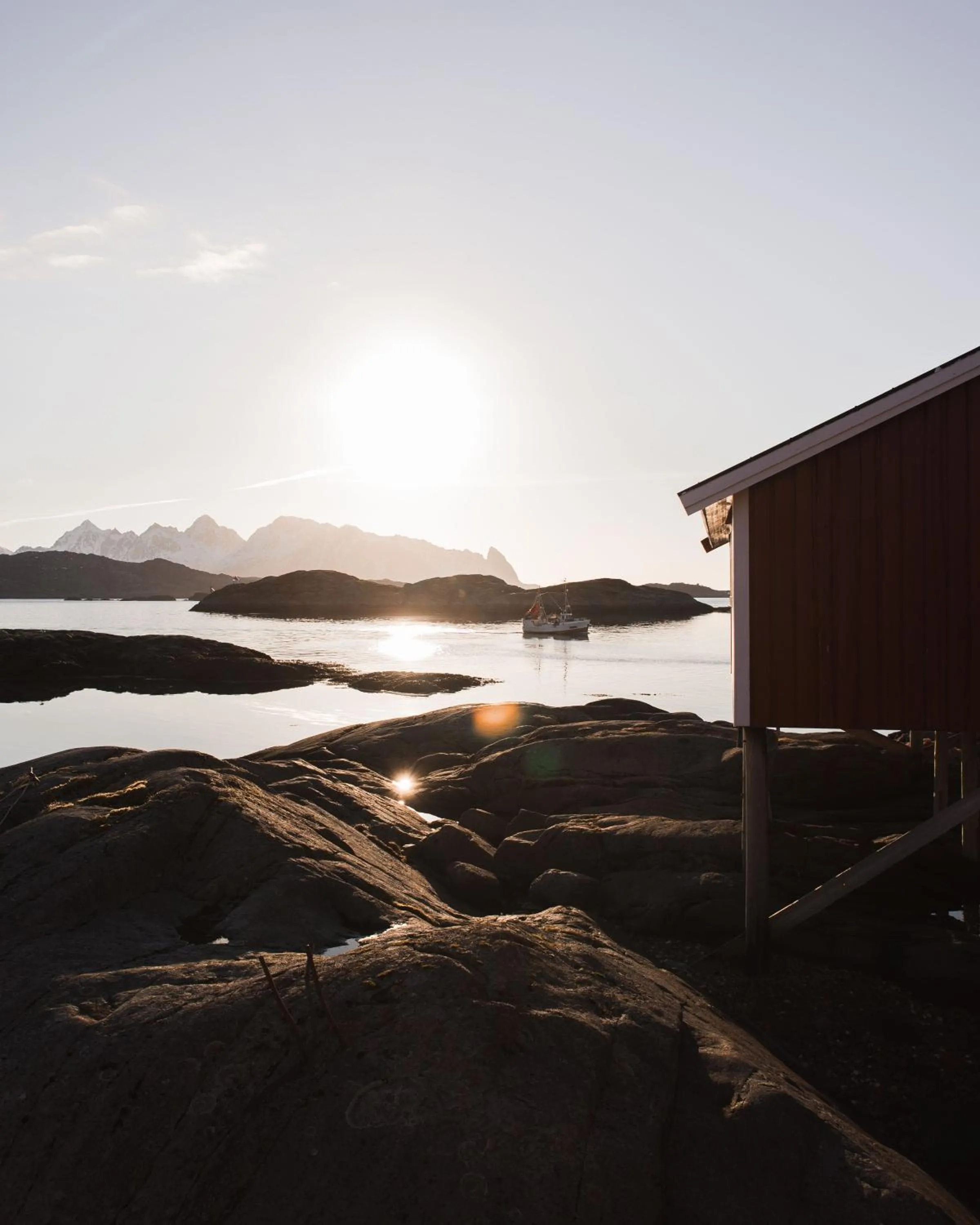 Natural landscape in Svinøya Rorbuer
