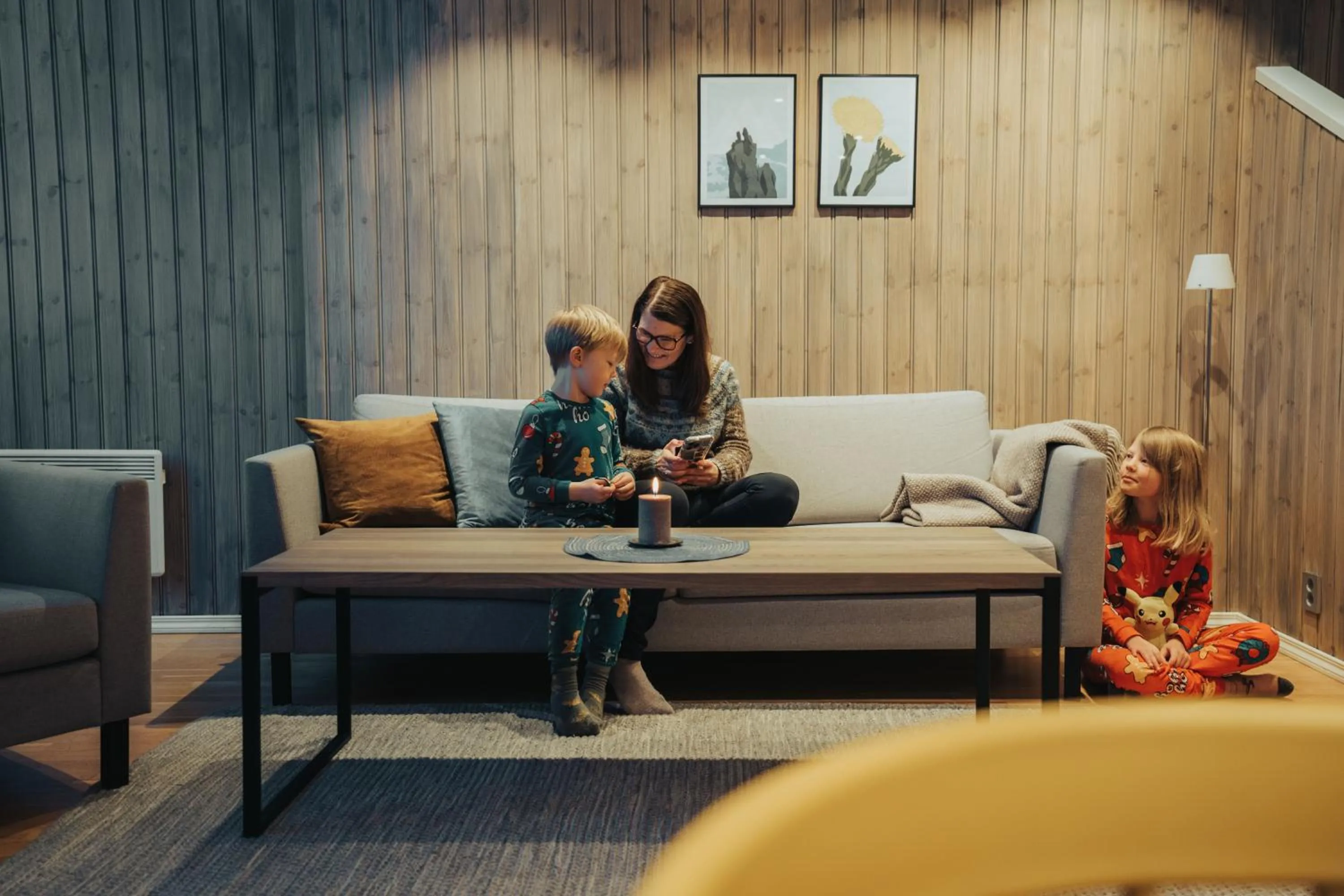 Living room in Svinøya Rorbuer