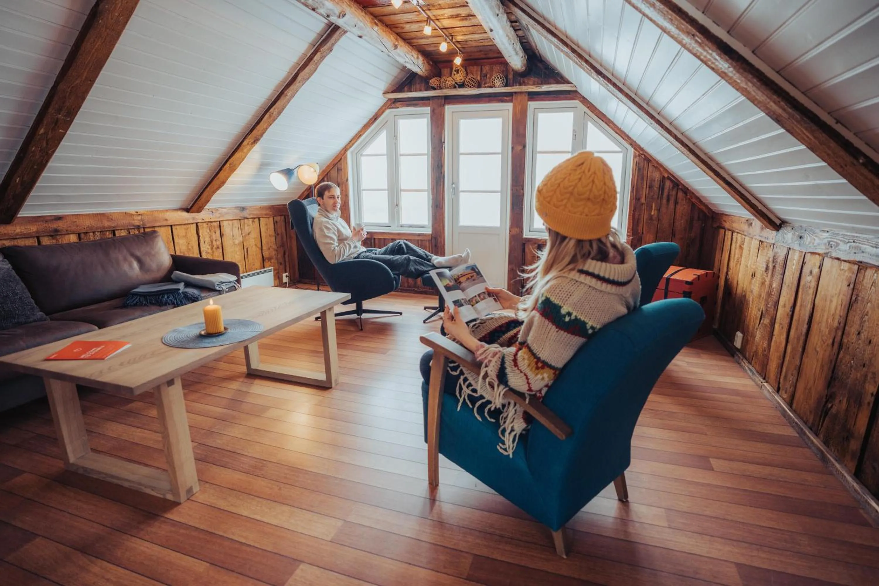 Living room in Svinøya Rorbuer