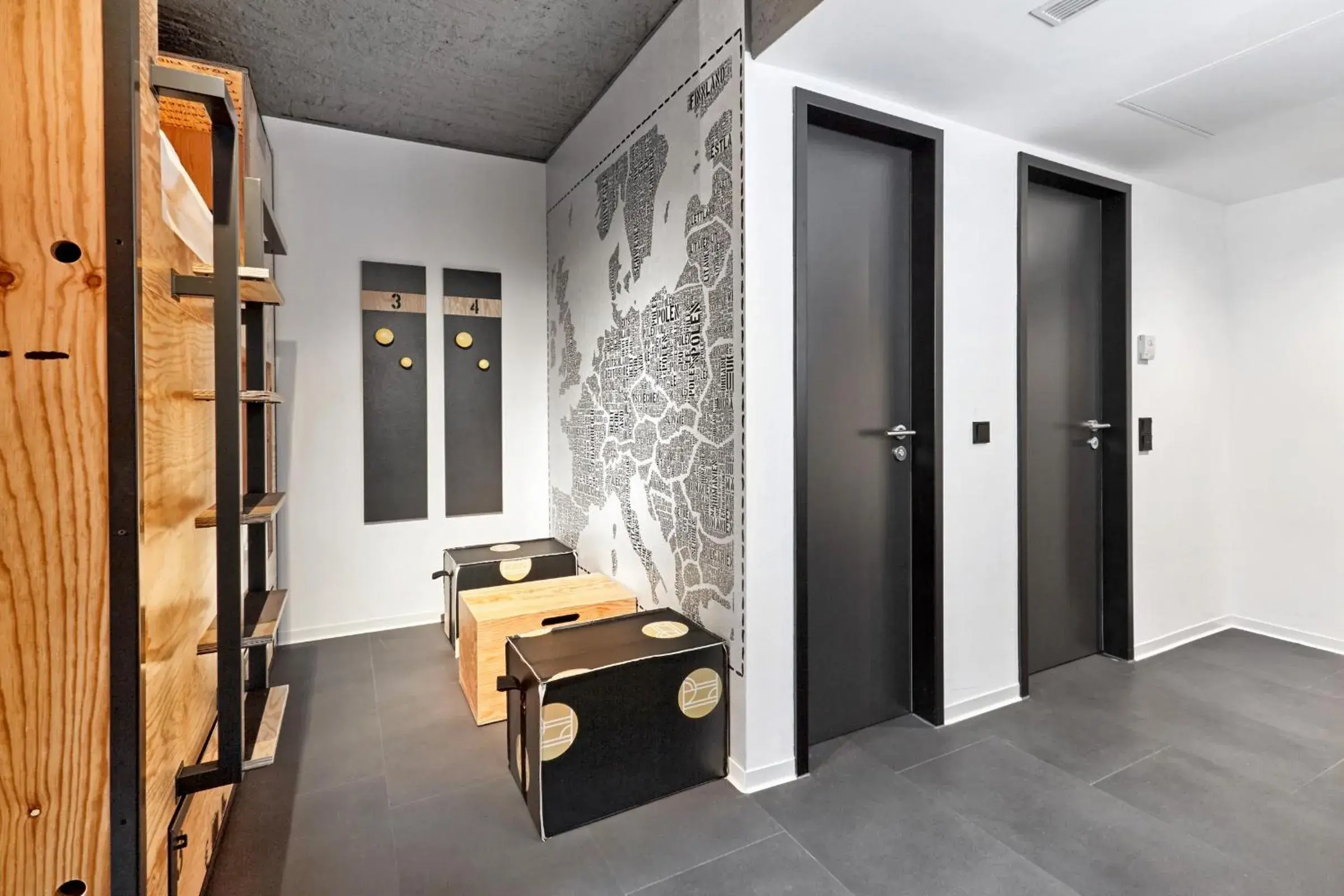 Bed in a six-bed room with shared bathroom in H.ostel Münster Bed in a six-bed room with shared bathroom in H.ostel Münster