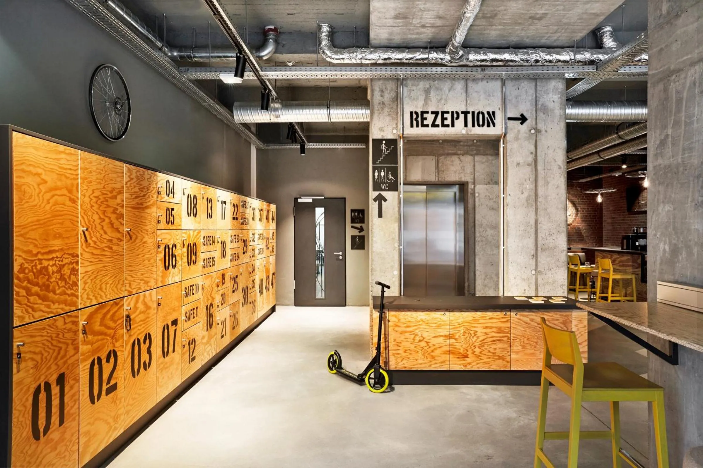 Lobby or reception in H.ostel Münster