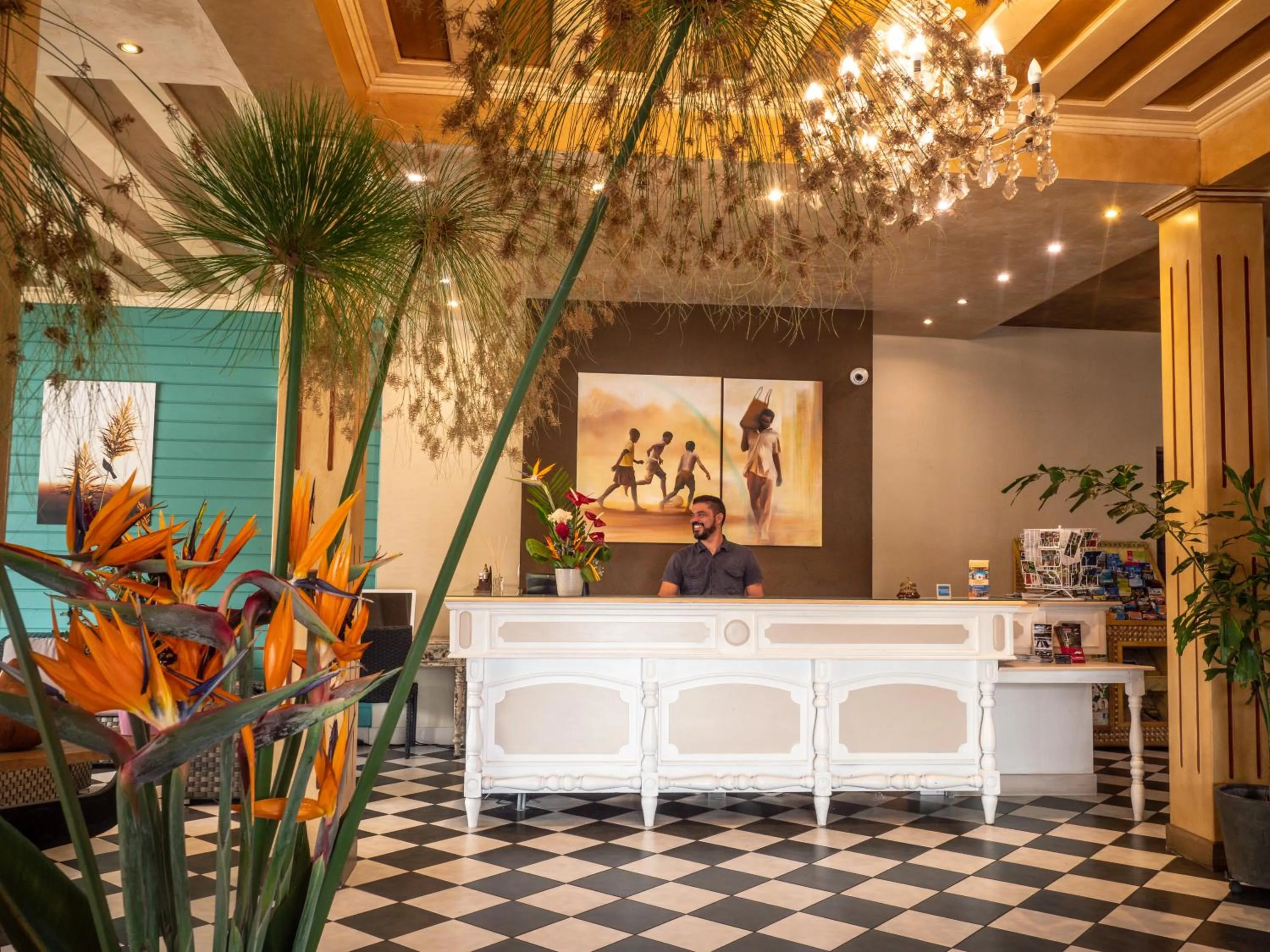 Lobby or reception in Sud Hôtel