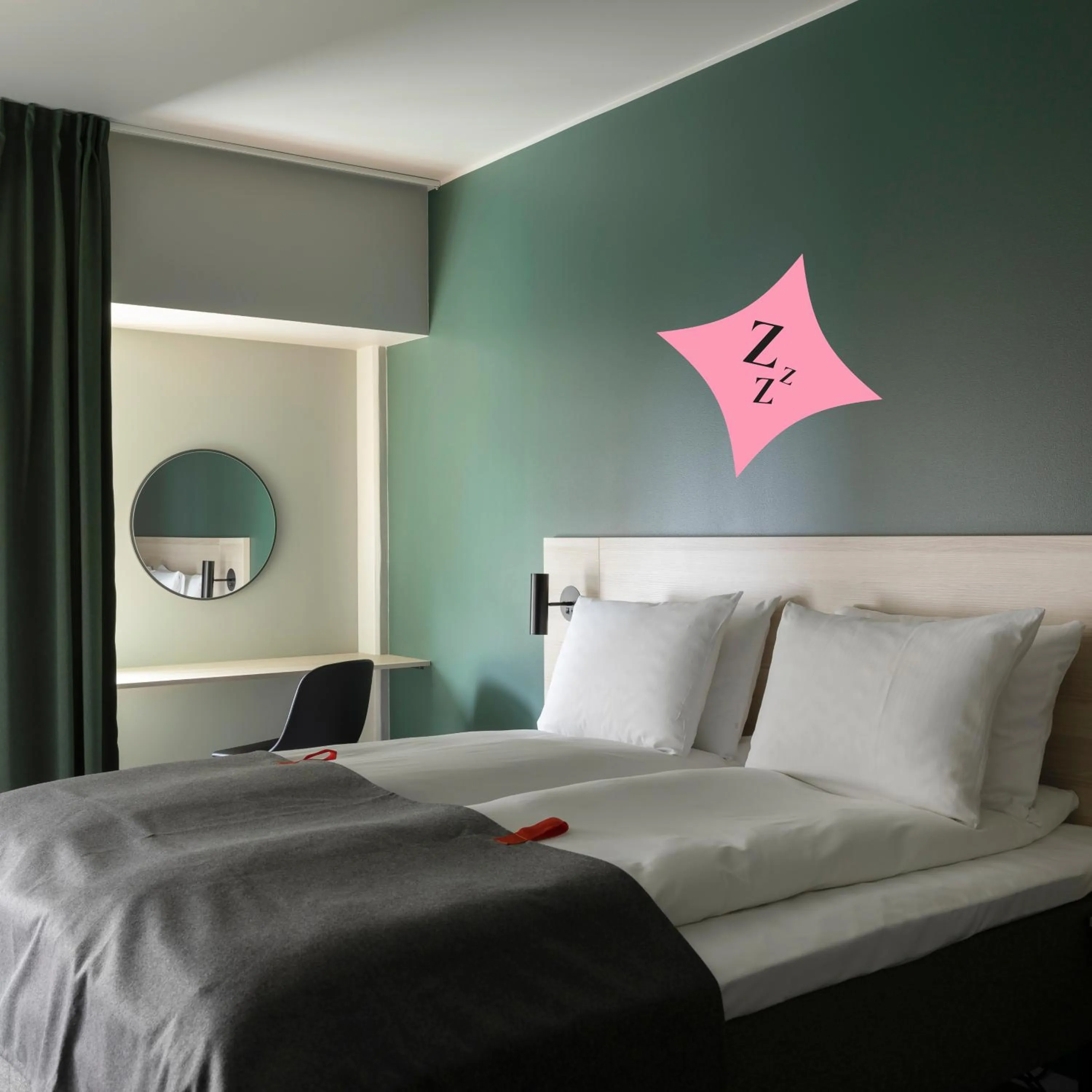 Bed in Citybox Bergen Danmarksplass