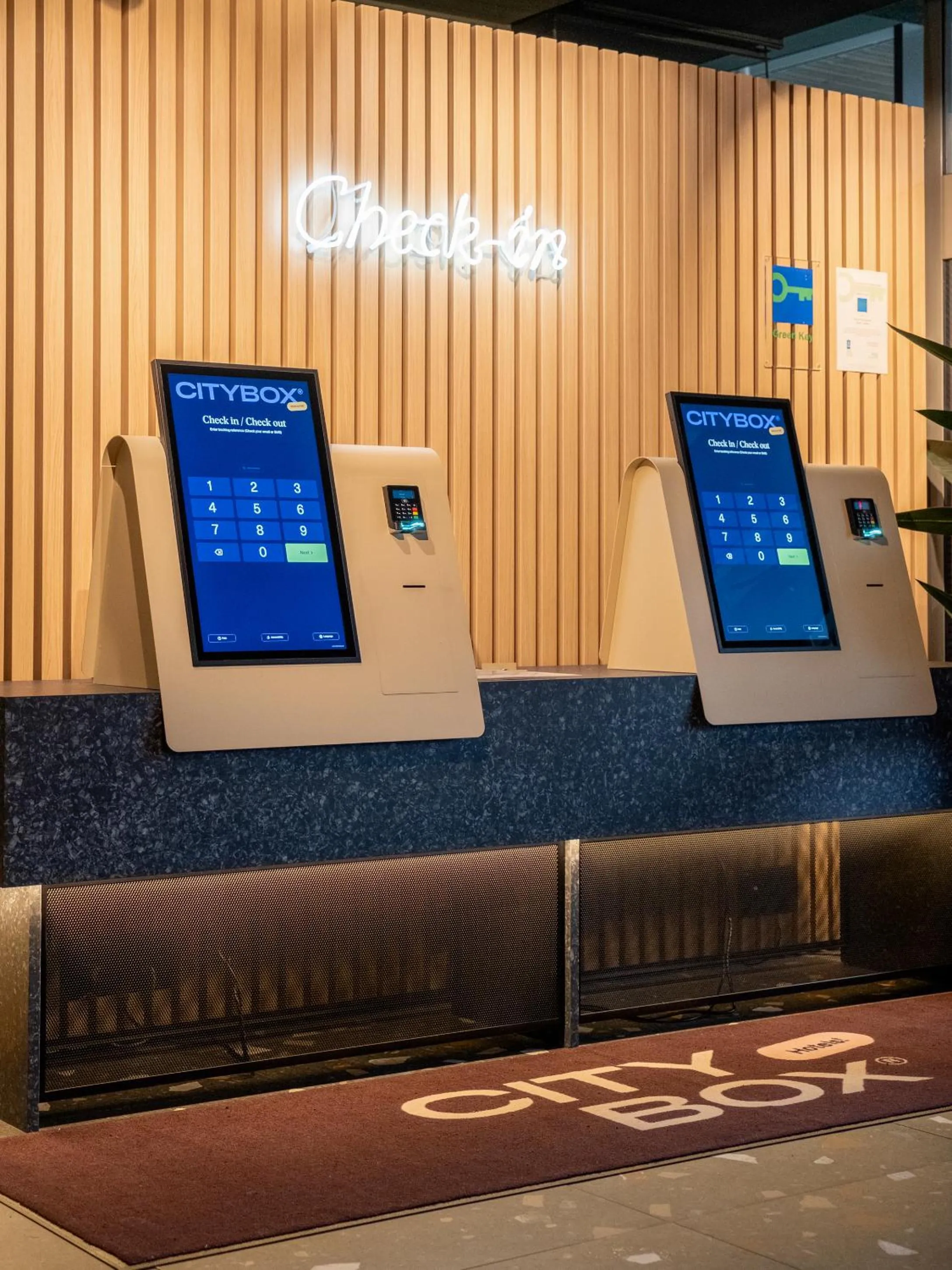 Lobby or reception in Citybox Bergen Danmarksplass