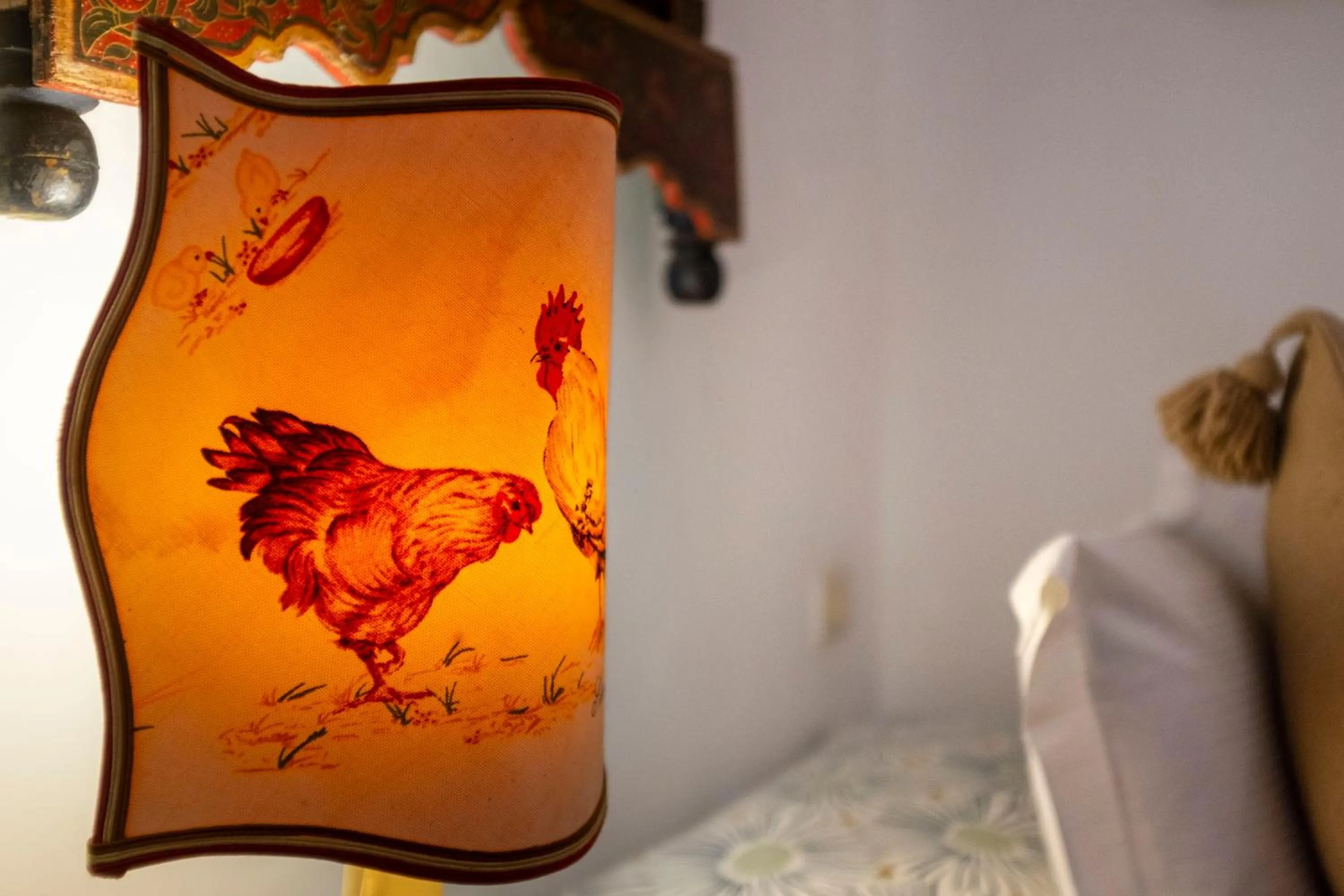 Decorative detail, Bed in Riad Le Coq Berbère