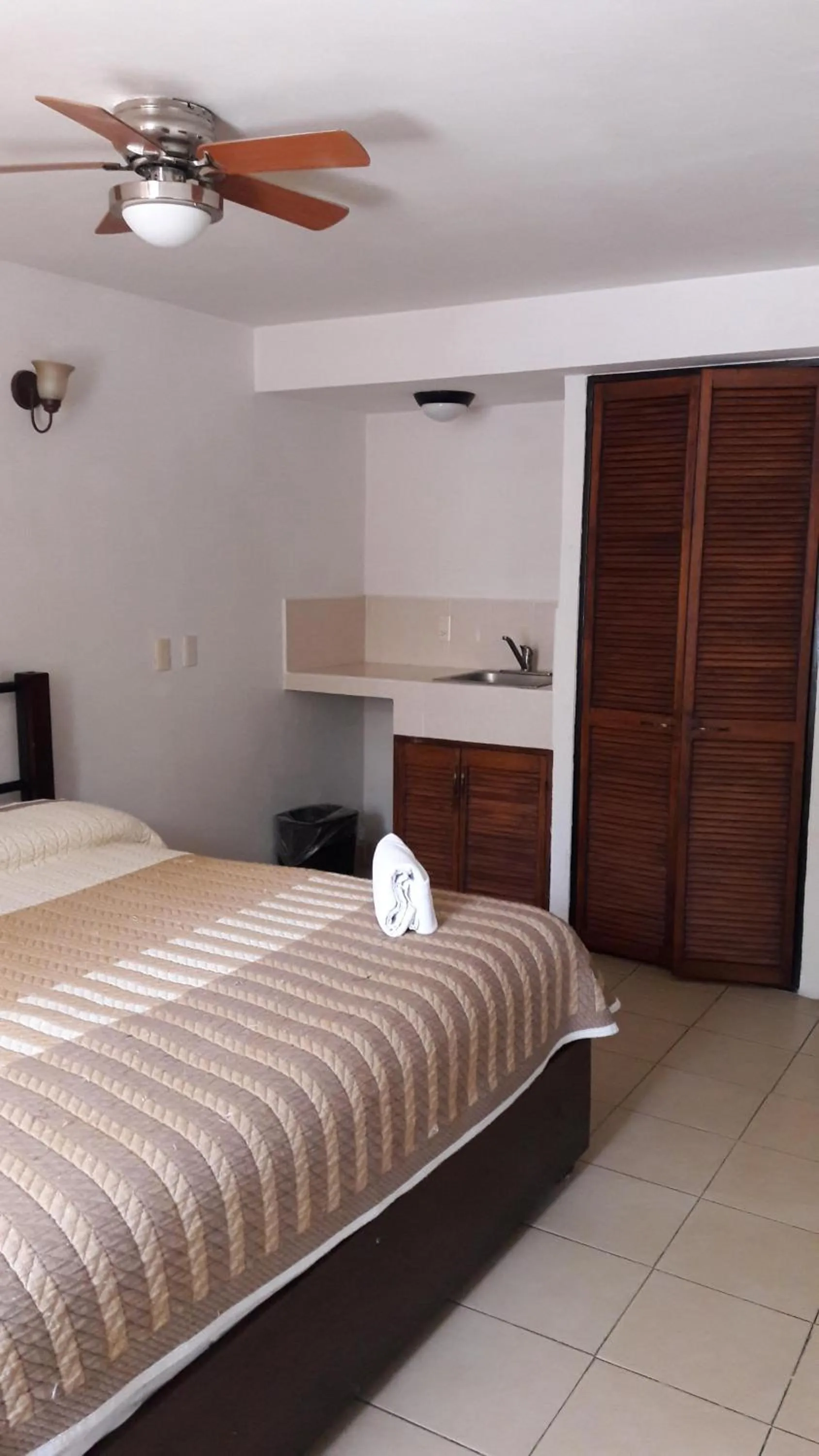 Bed in Hotel Uke Inn Terán