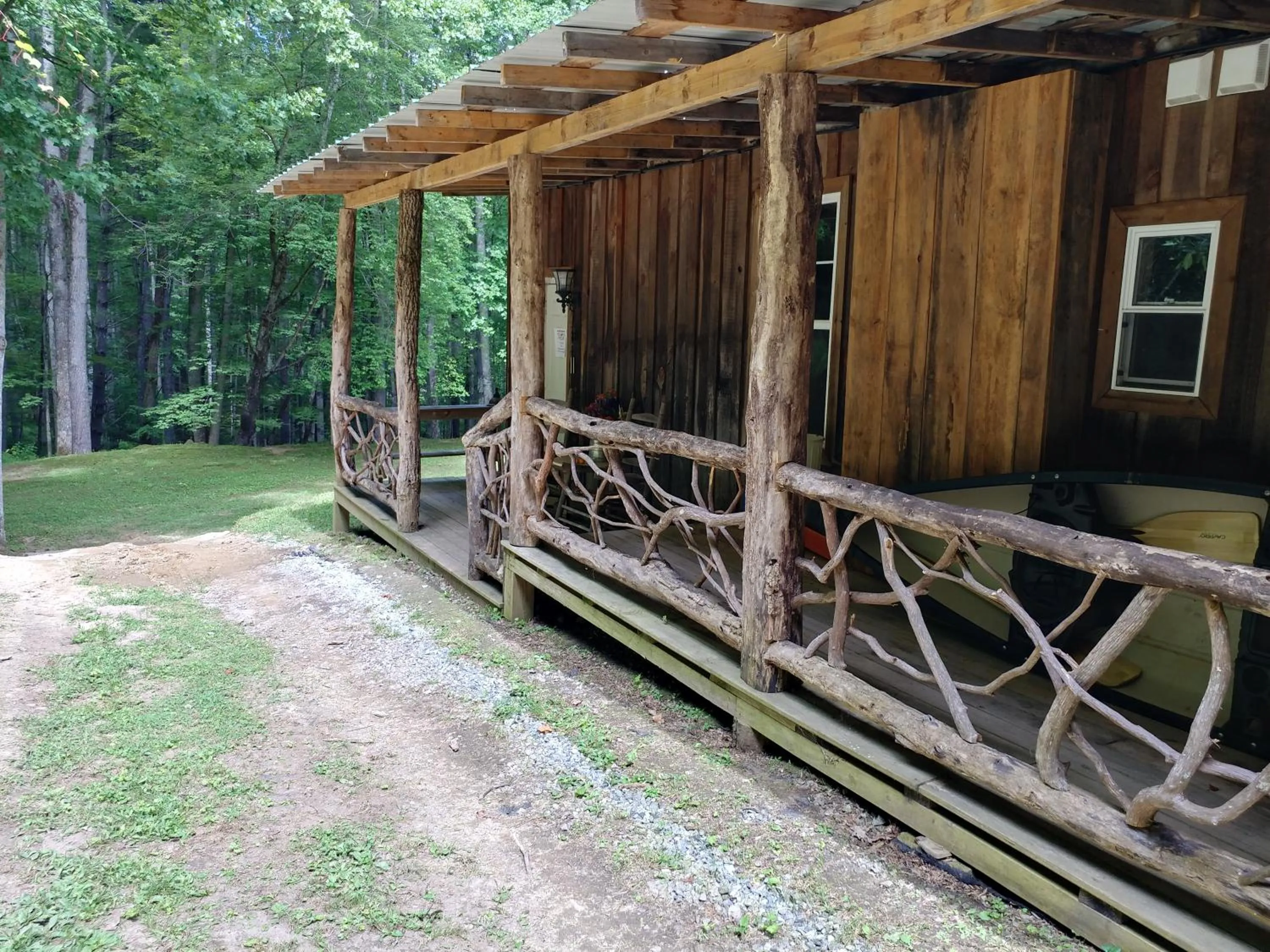 Patio in Arrowmont Stables & Cabins