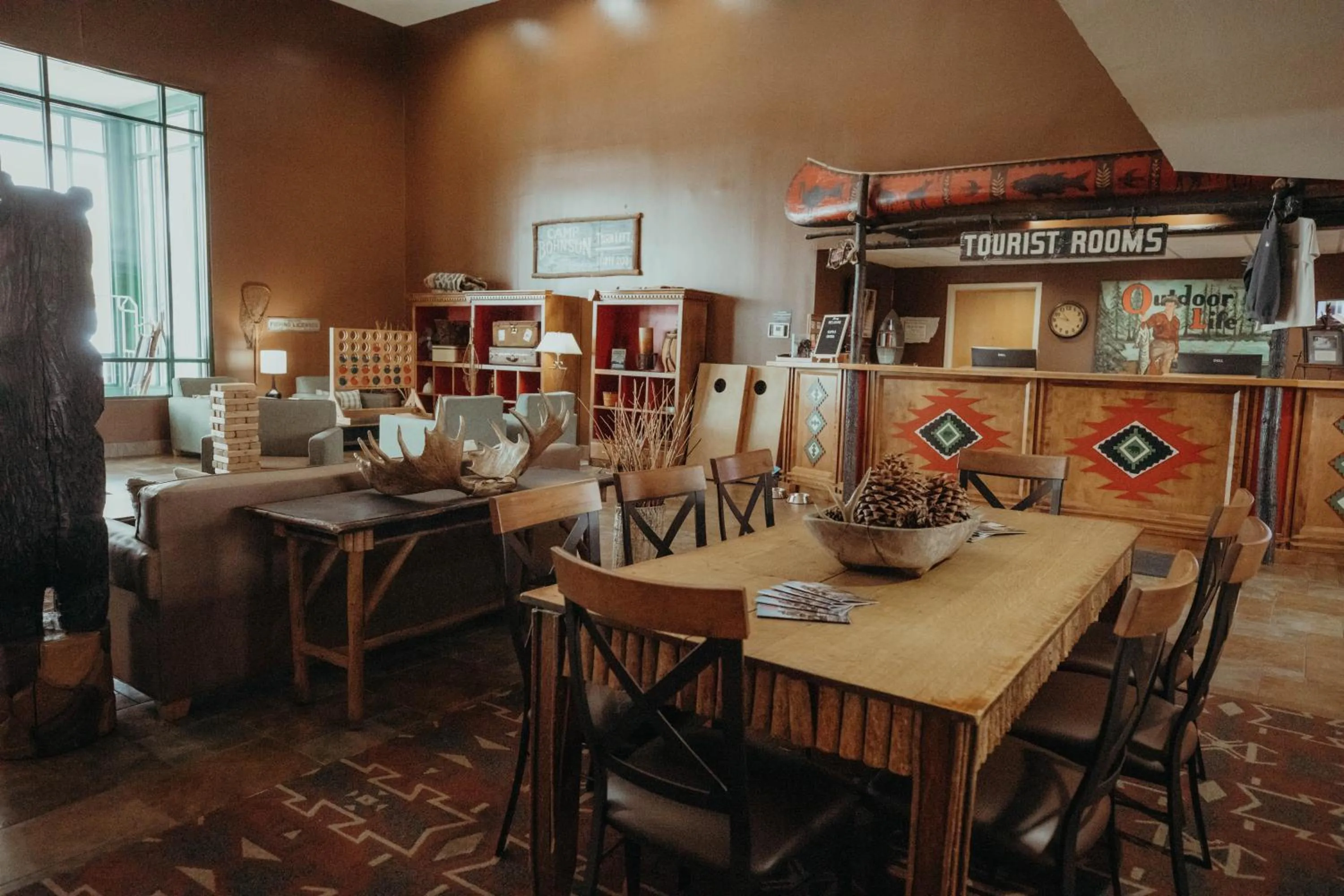 Lobby or reception in Wildwood Lodge