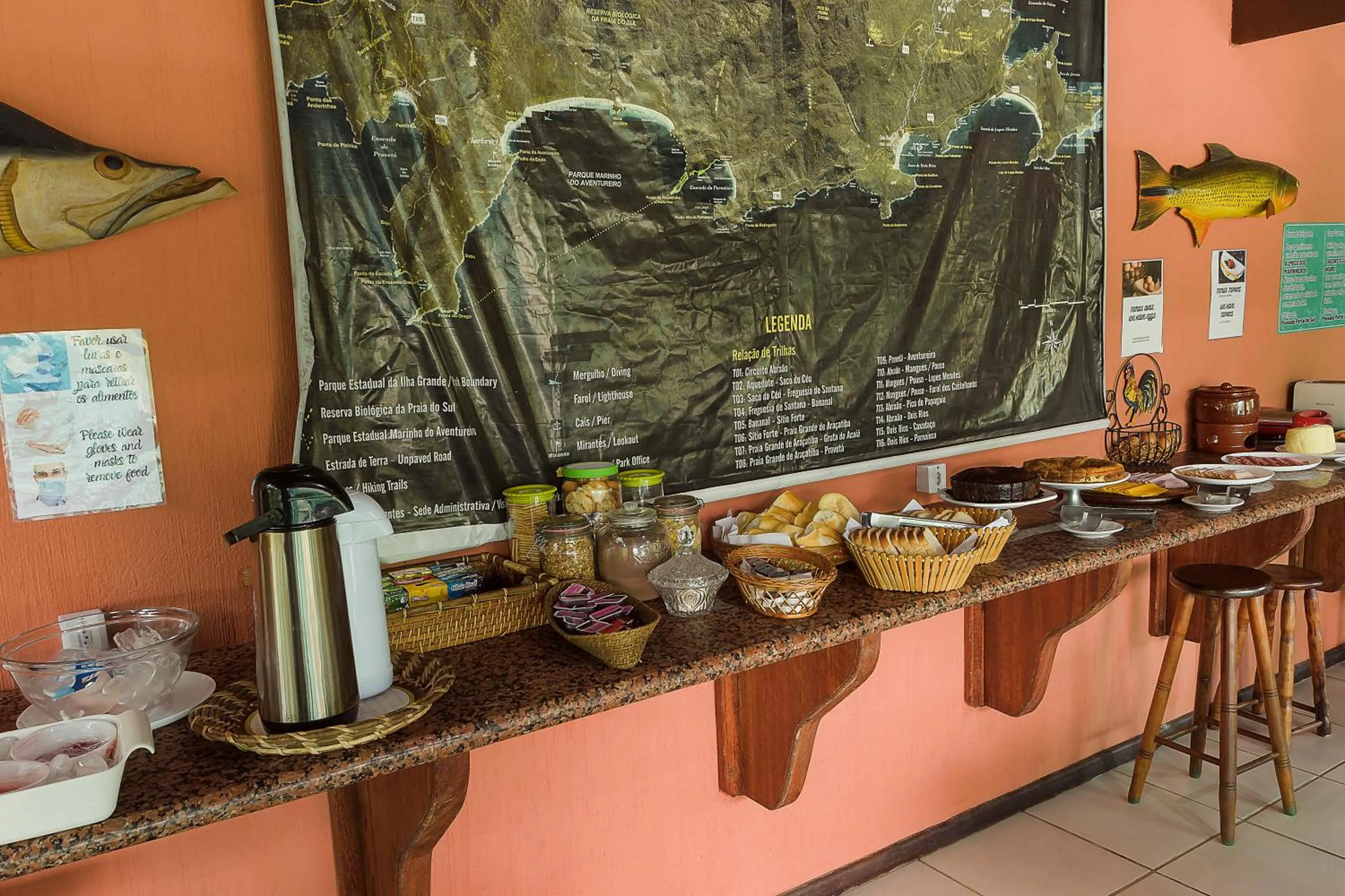 Restaurant/places to eat in Pousada Portal do Sol