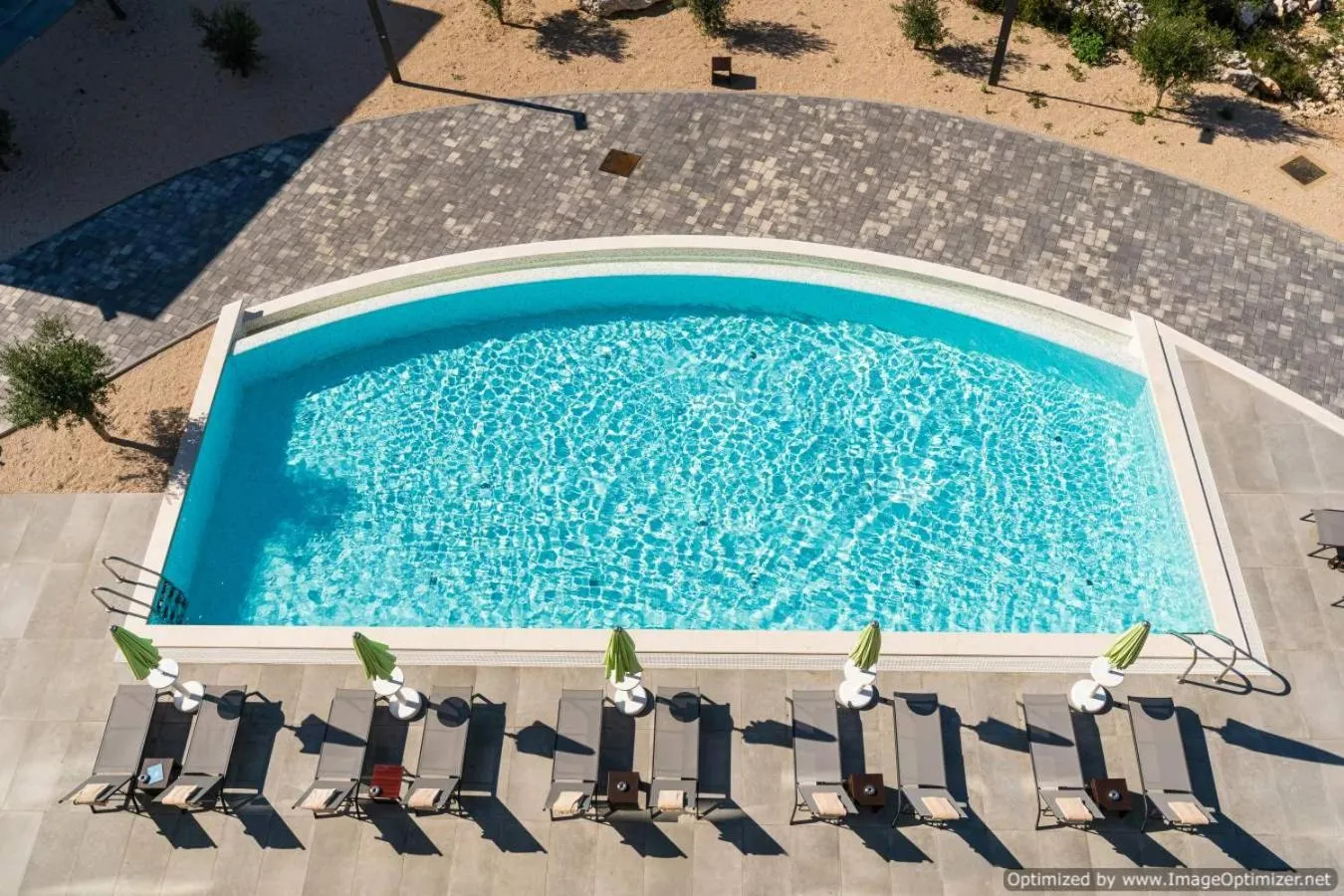 Pool view in Hotel Olea