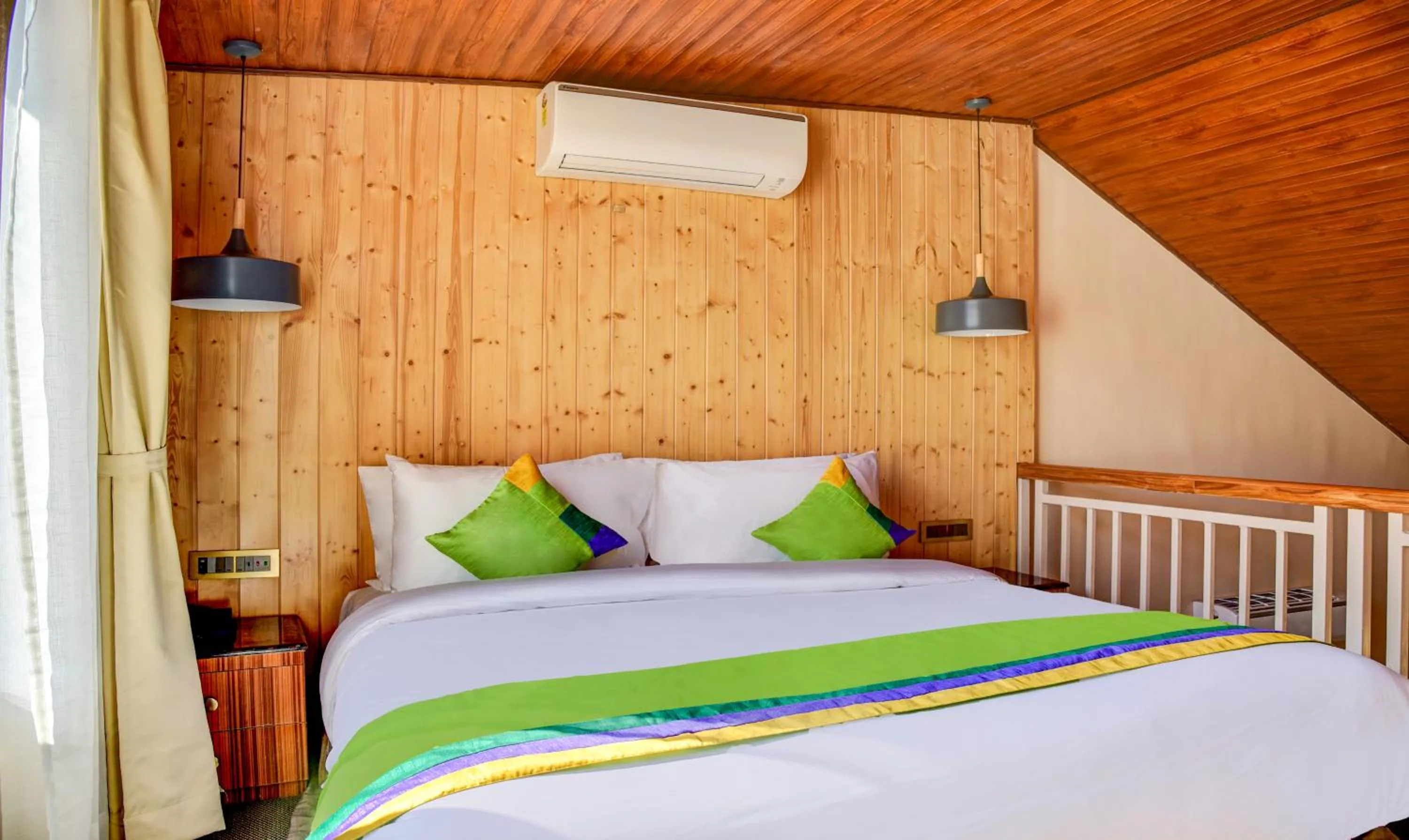 Bedroom, Bed in Treebo Premium Blue Mountain Country Club And Resort