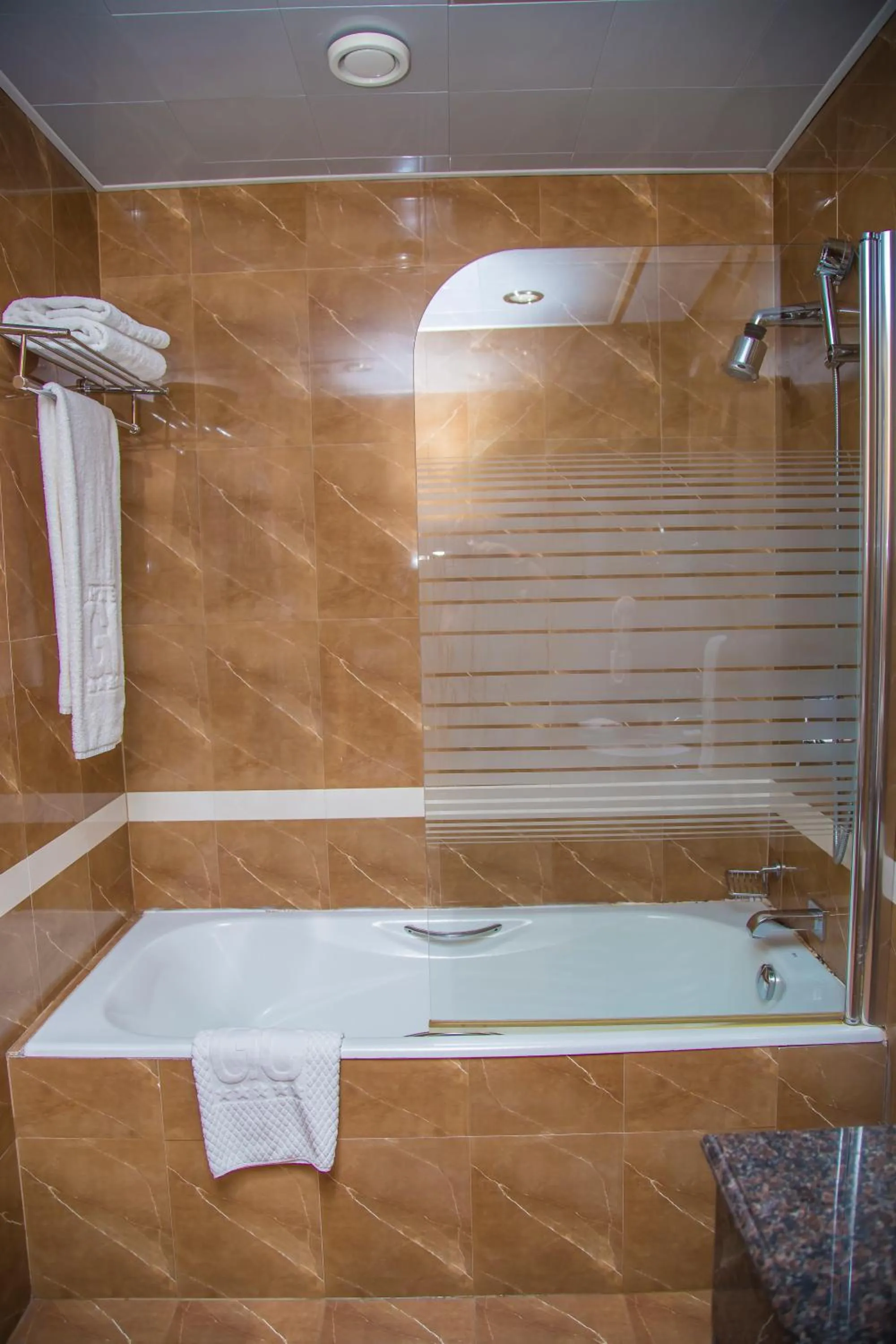 Bathroom in Golden Coast Hotel