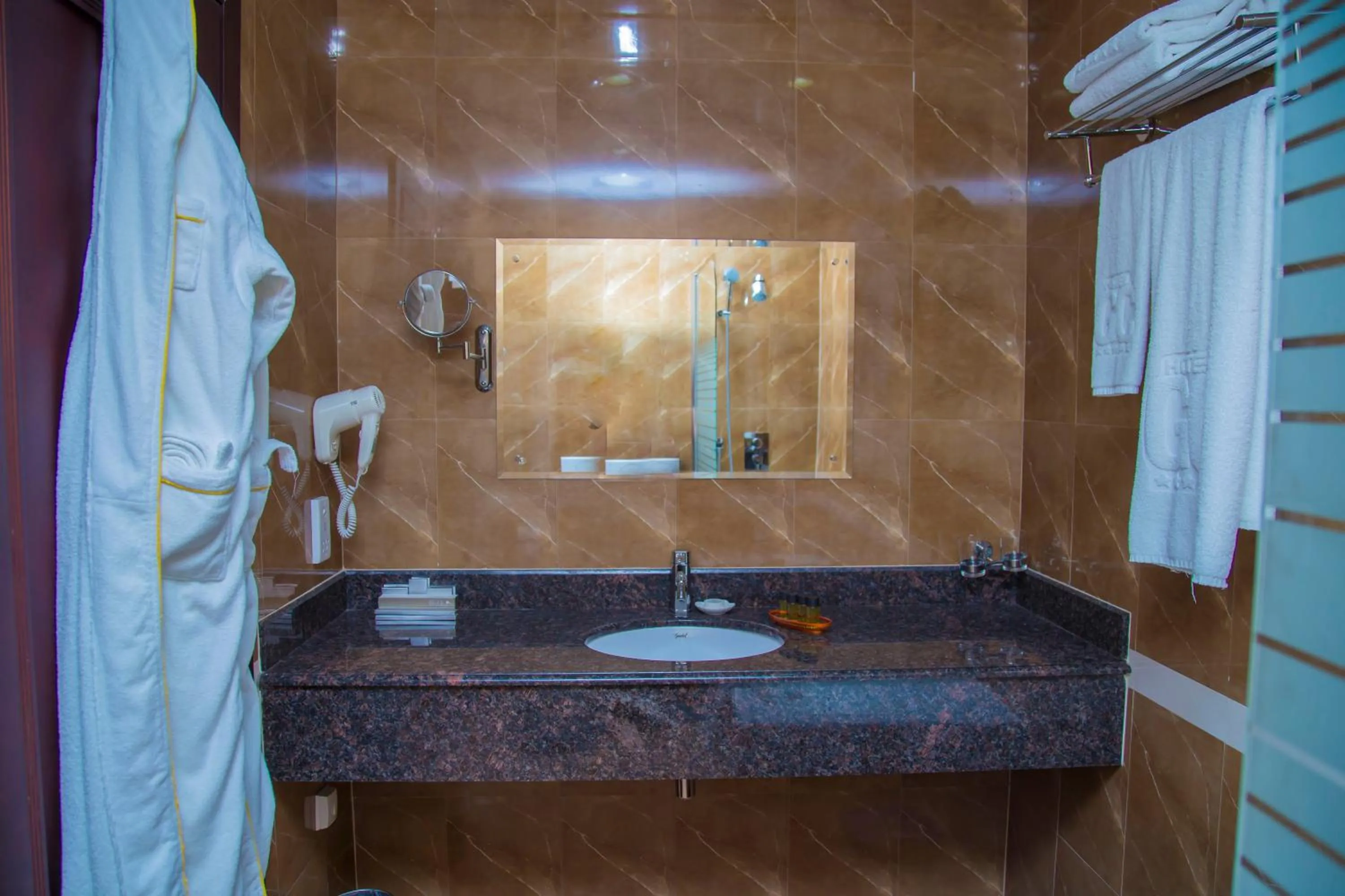 Bathroom in Golden Coast Hotel