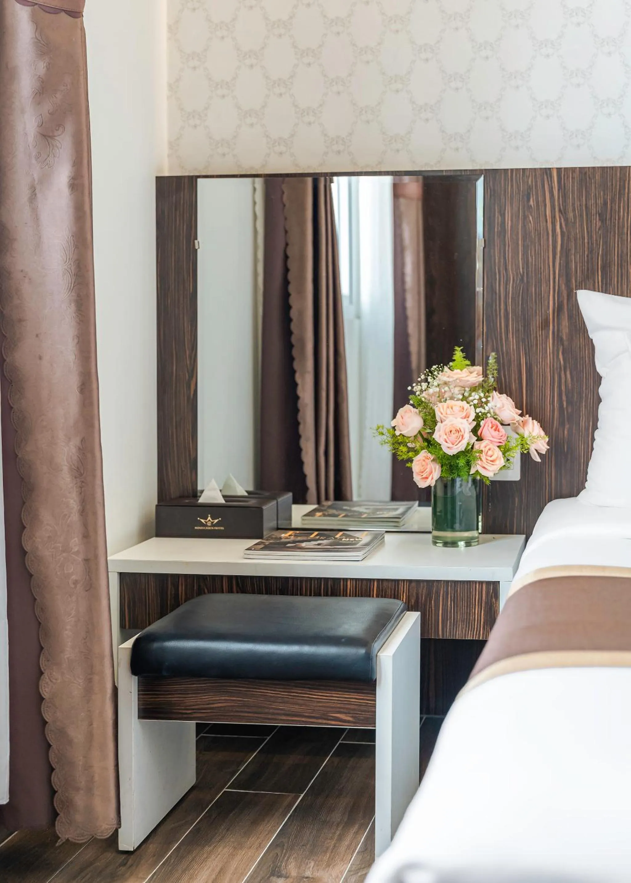 furniture, Bed in Minh Chien Hotel