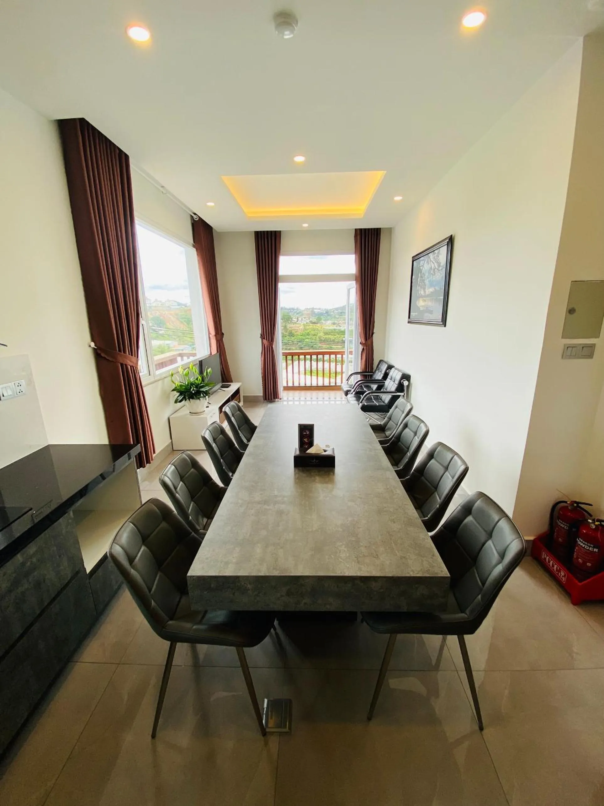 Seating area in Minh Chien Hotel