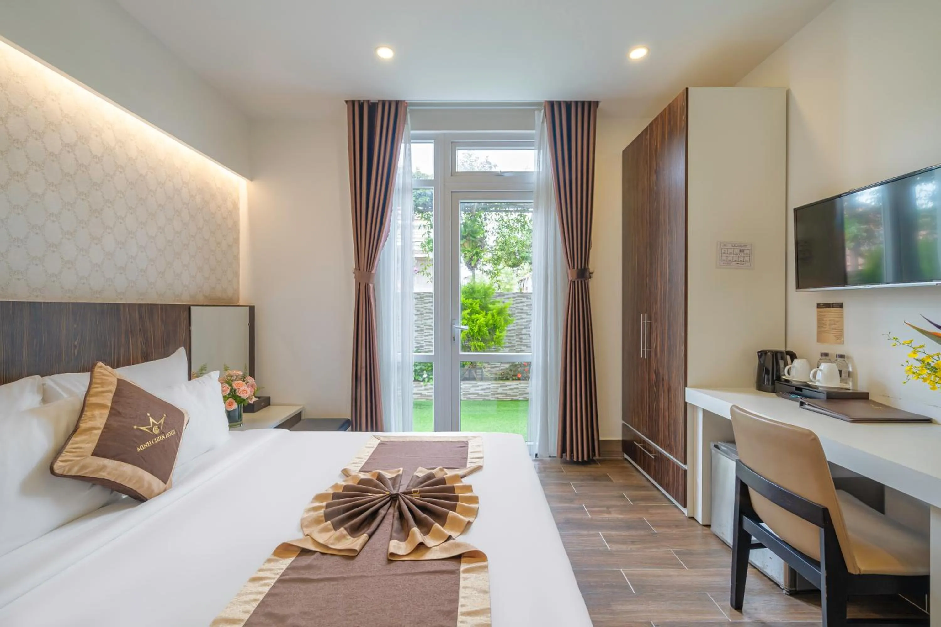 Bed in Minh Chien Hotel