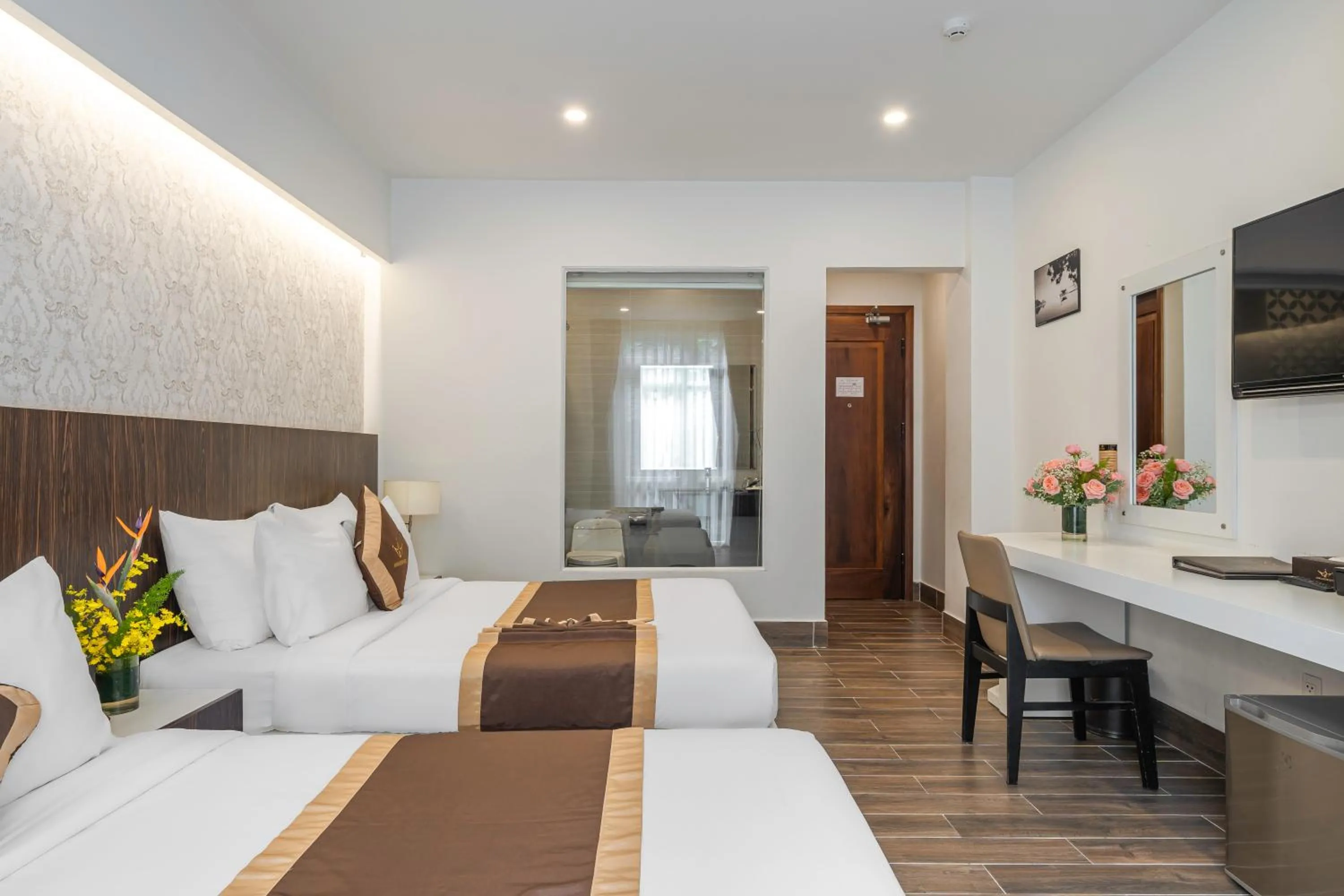 Bed in Minh Chien Hotel