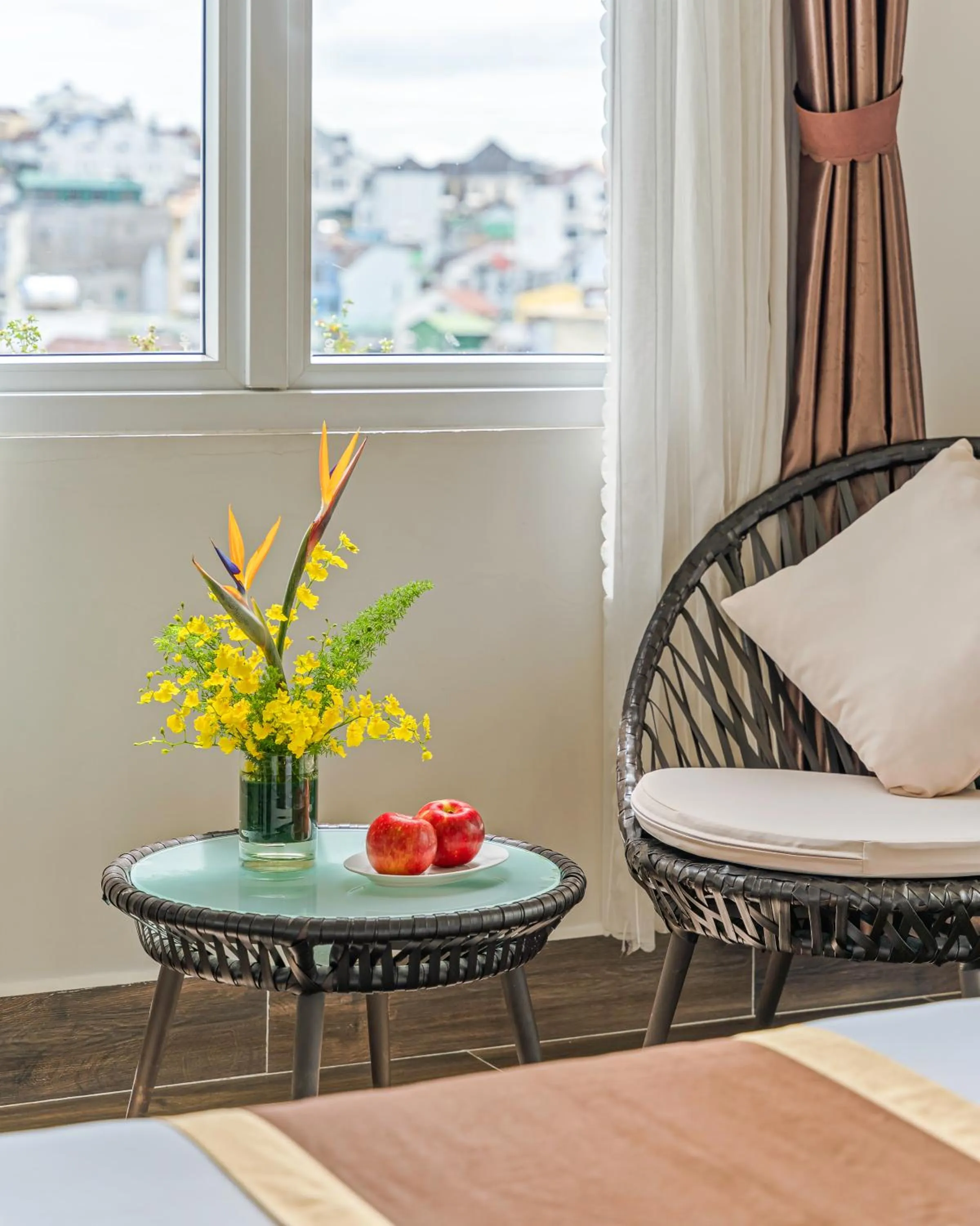 Seating area in Minh Chien Hotel