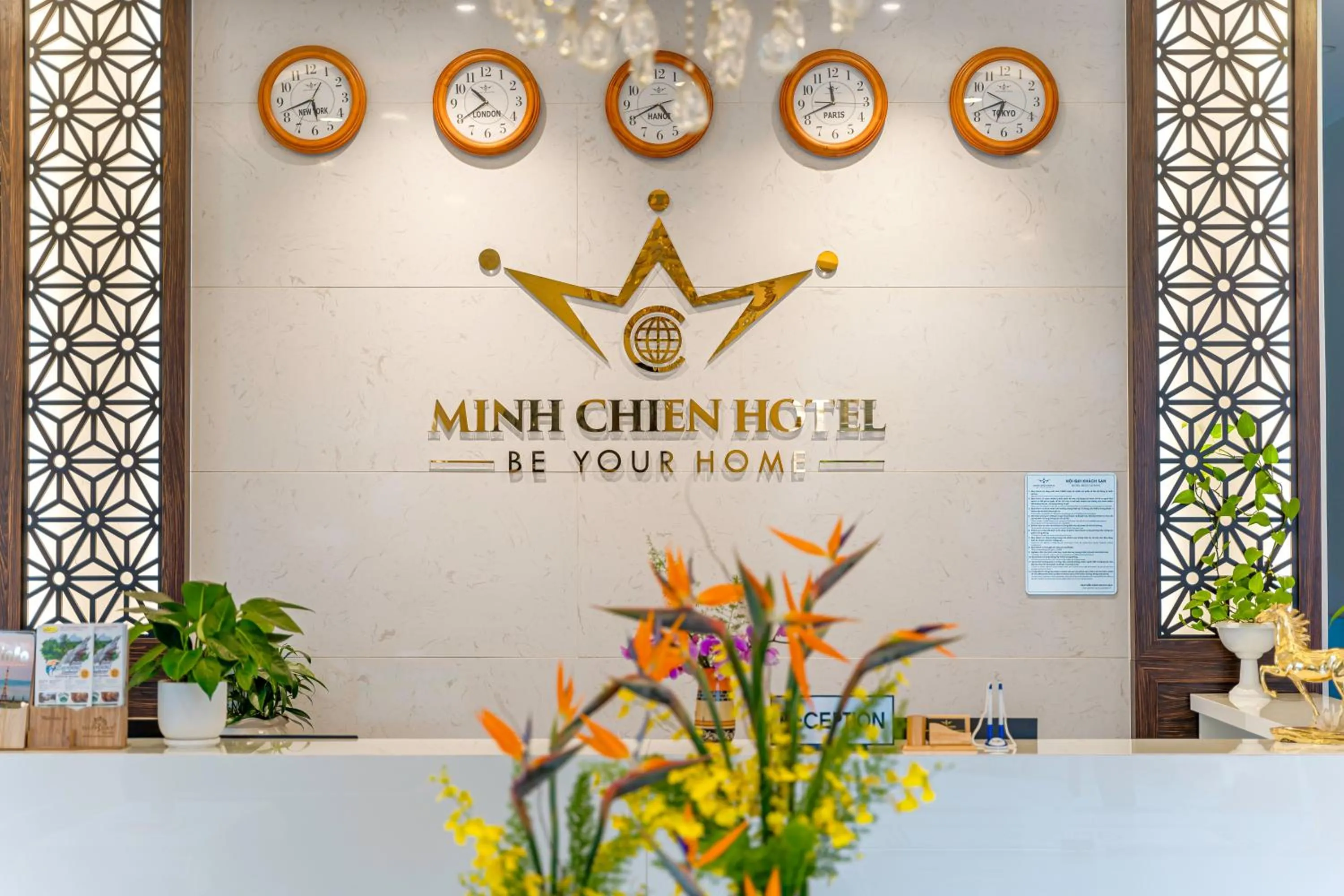 Lobby or reception in Minh Chien Hotel