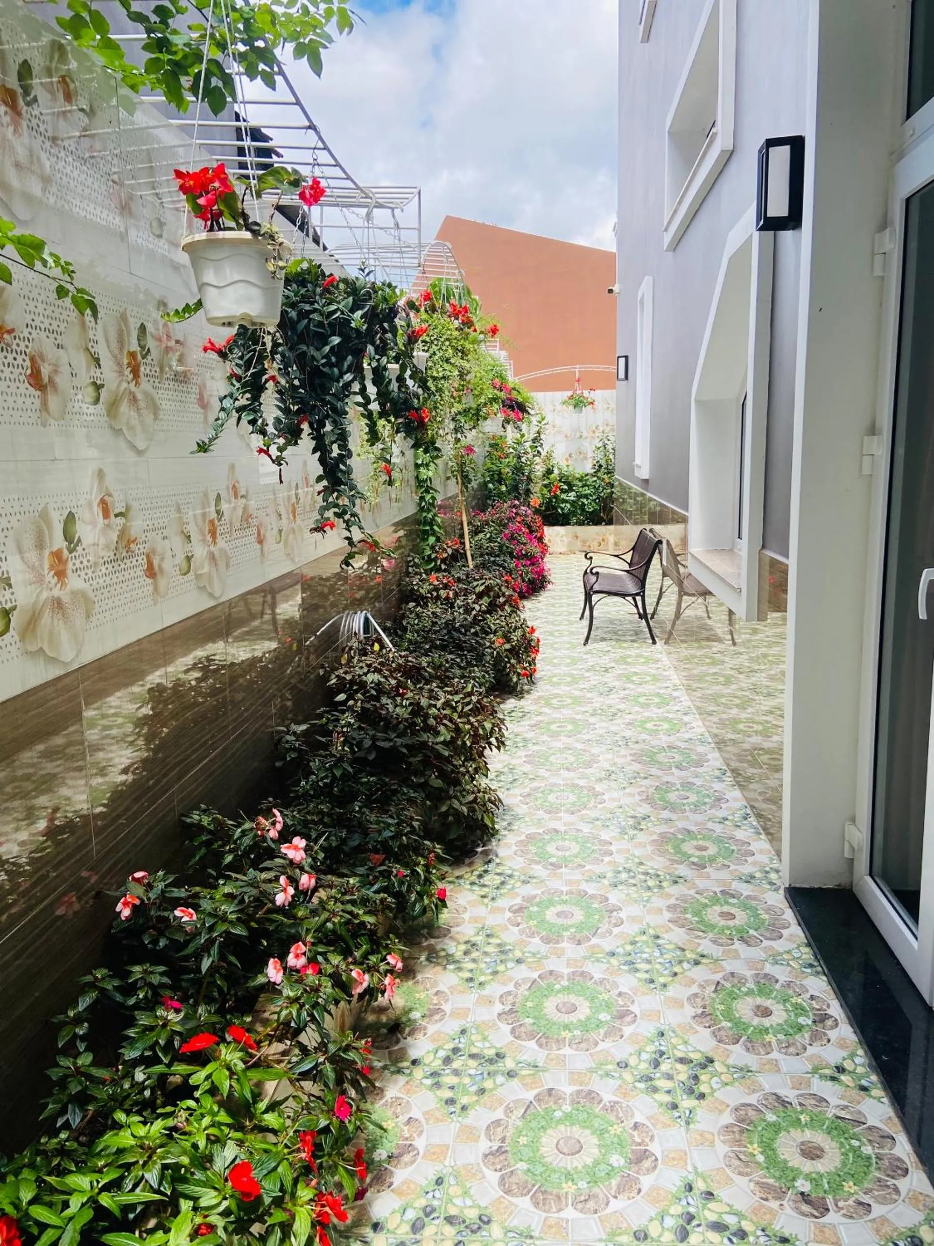 Garden view in Minh Chien Hotel