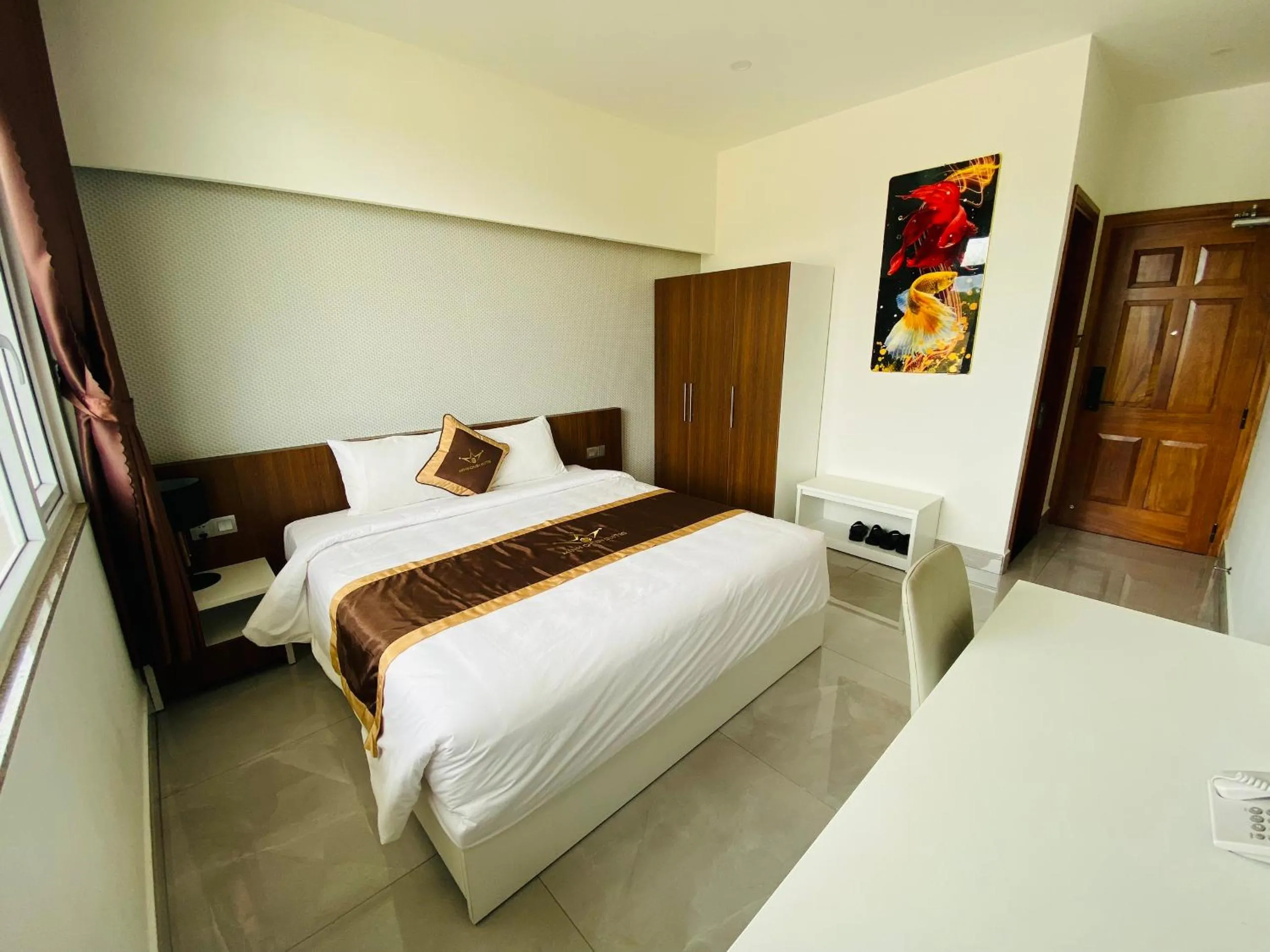 Bed in Minh Chien Hotel