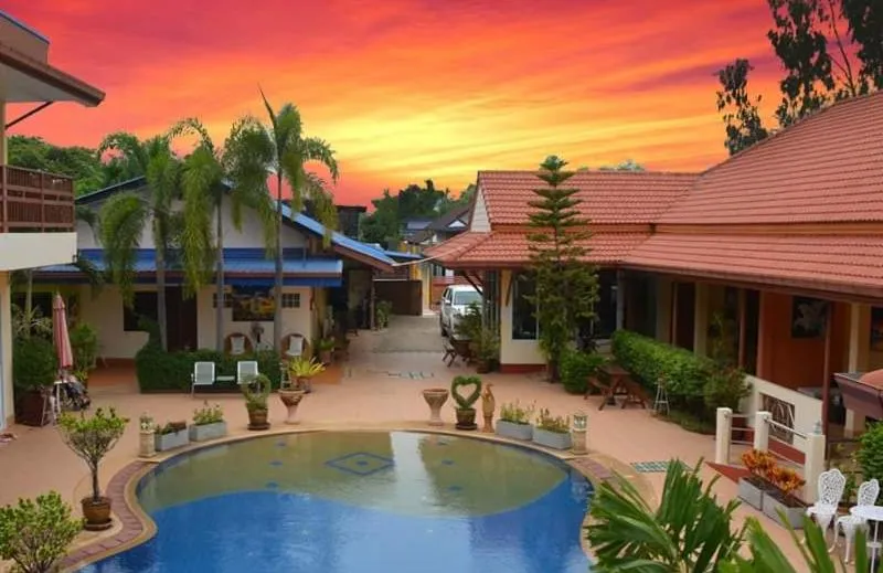 Pool view in Baan Sabaijai Resort
