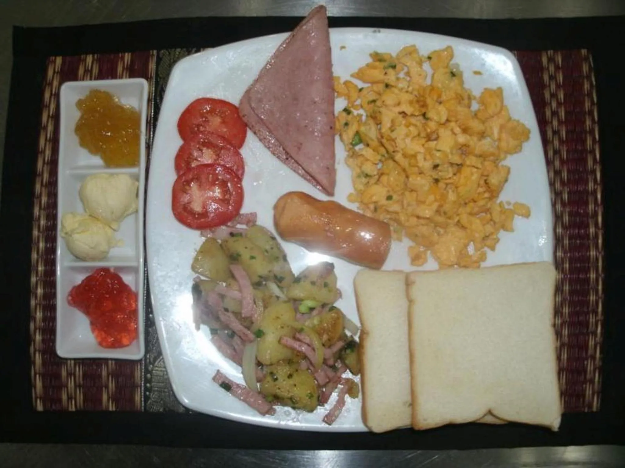 American breakfast in Ao Thai Resort