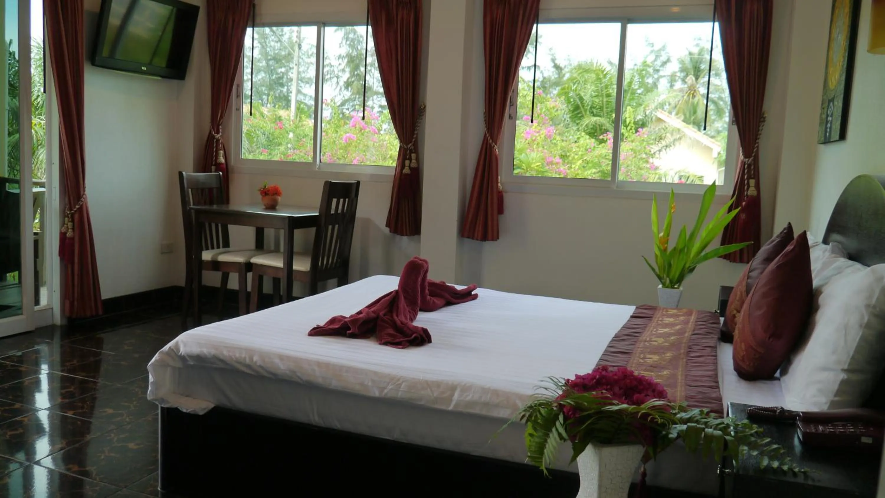 Bed in Ao Thai Resort