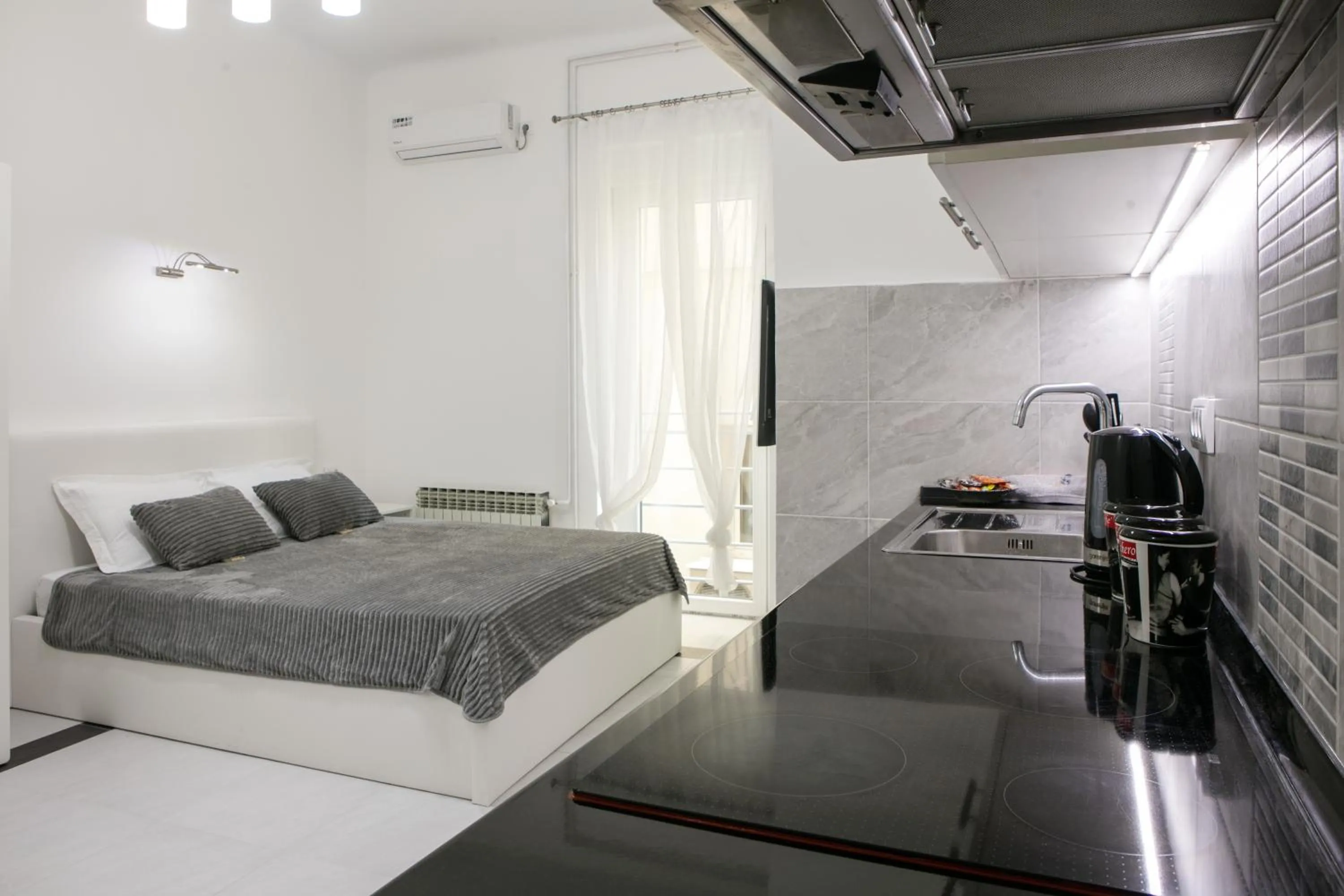 Photo of the whole room, Bed in Natalie's Studio