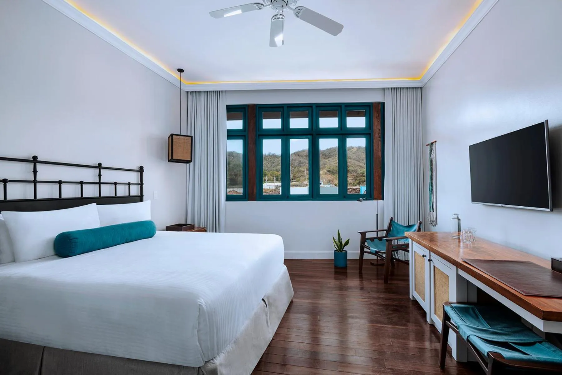 Bedroom, Bed in Santarena Hotel at Las Catalinas